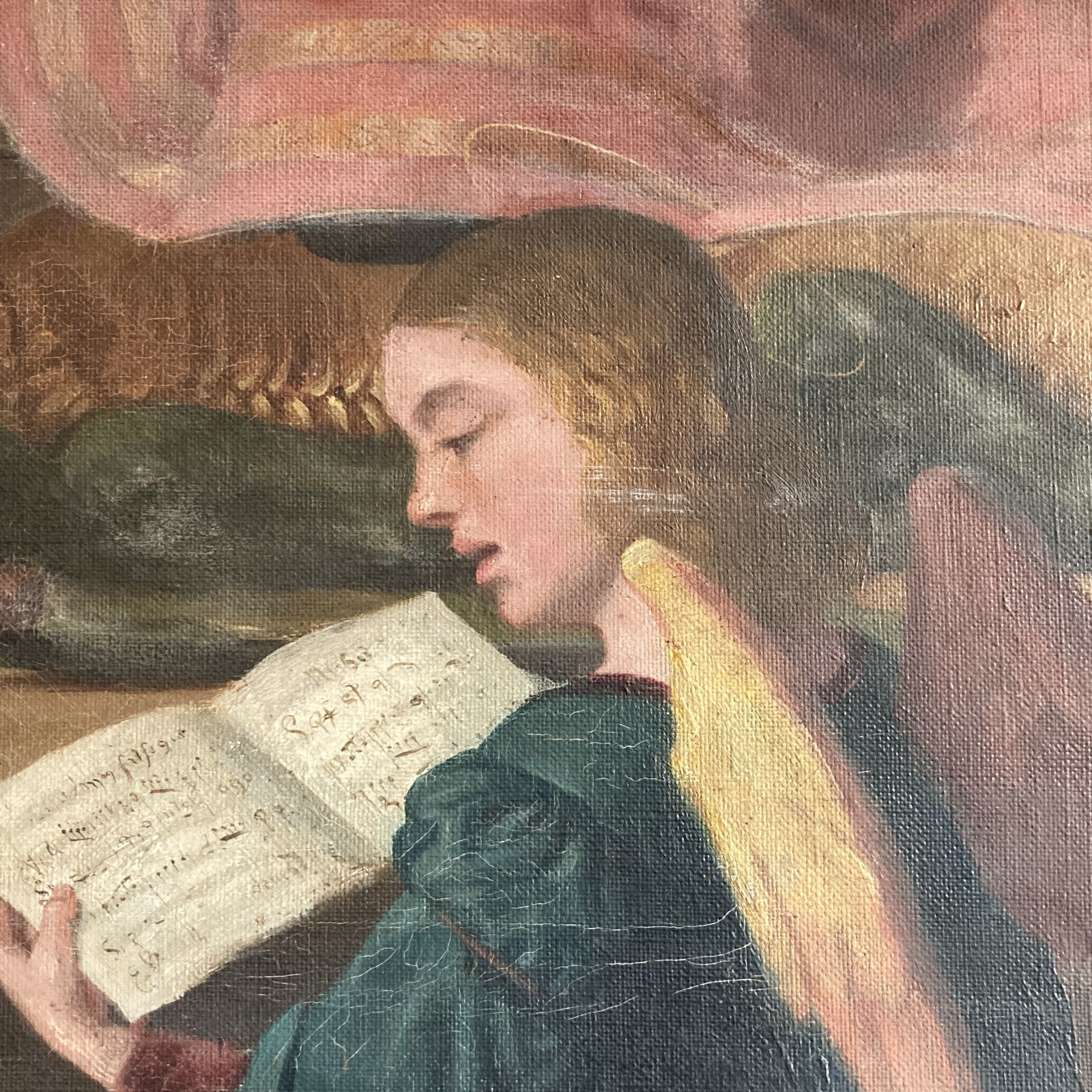 Attractive Pastel Coloured Oil On Canvas After Girolamo Dai Libri, Circa 19th Century photo Art