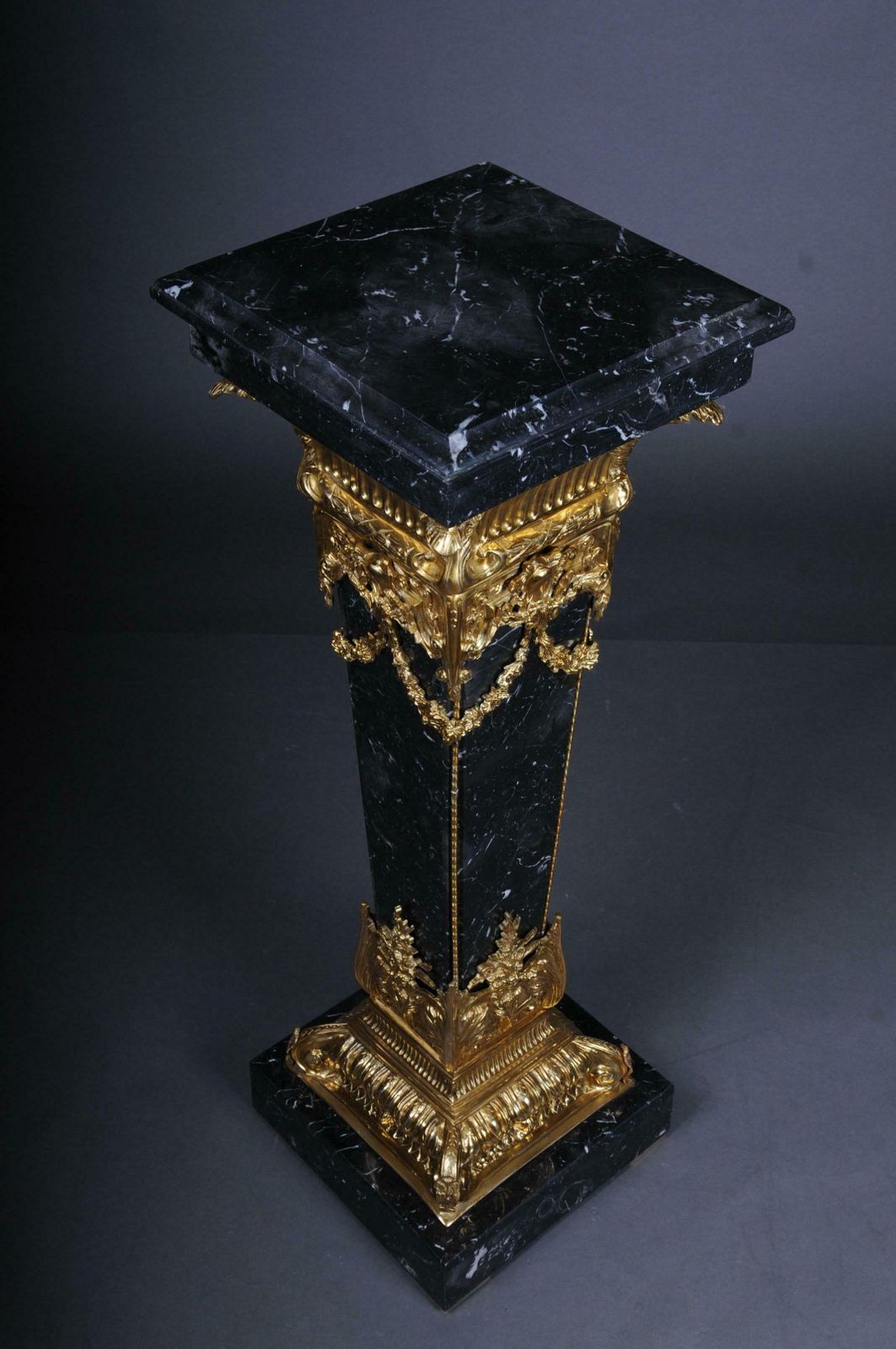 20th Century Marble Column With Bronze, Napoleon III photo Home Decor