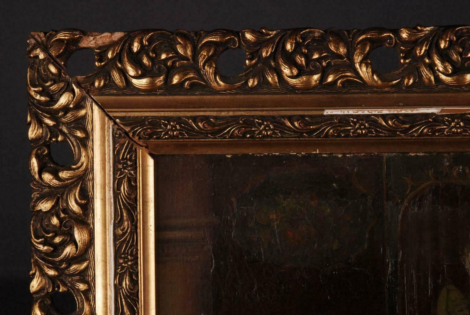 19th Century Baroque Oil Painting Rococo Scene photo buy