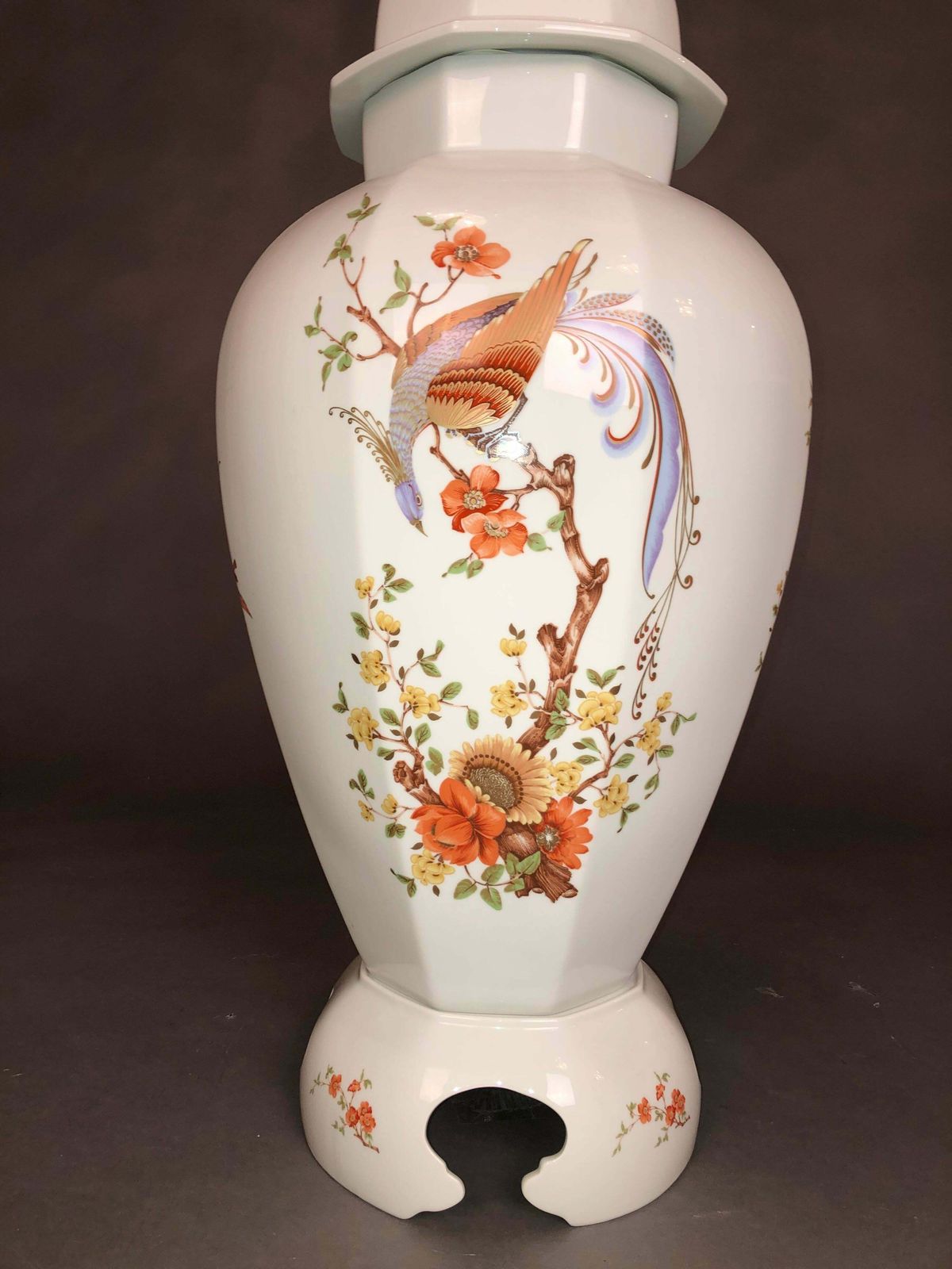 Big Ak Kaiser Olivia Porcelain Boden Vase Dragon Figur Um 1960 photo furniture