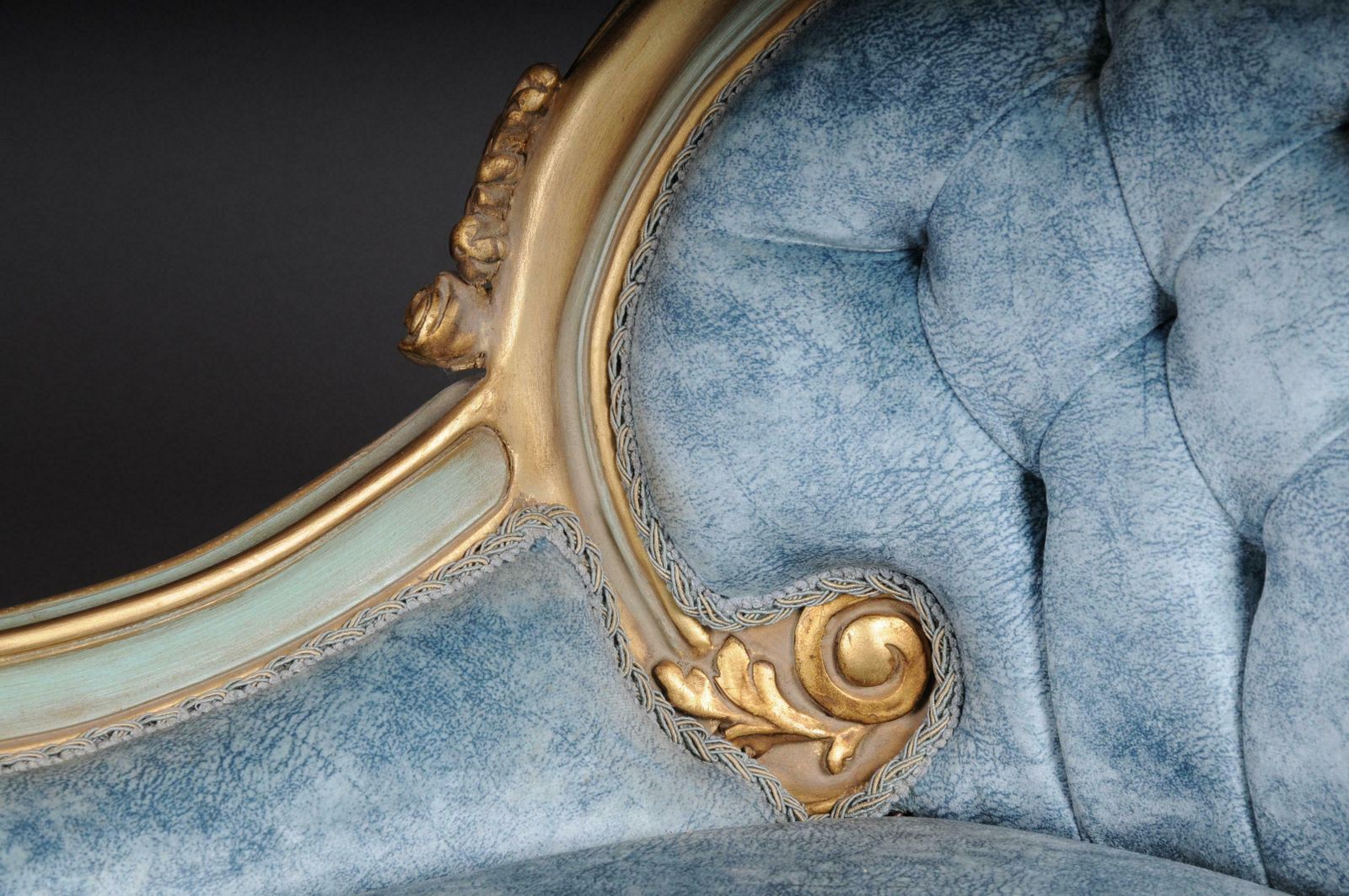 Unique Lounger, Chaise Longue, Recamiere In Louis XV Style photo for sale