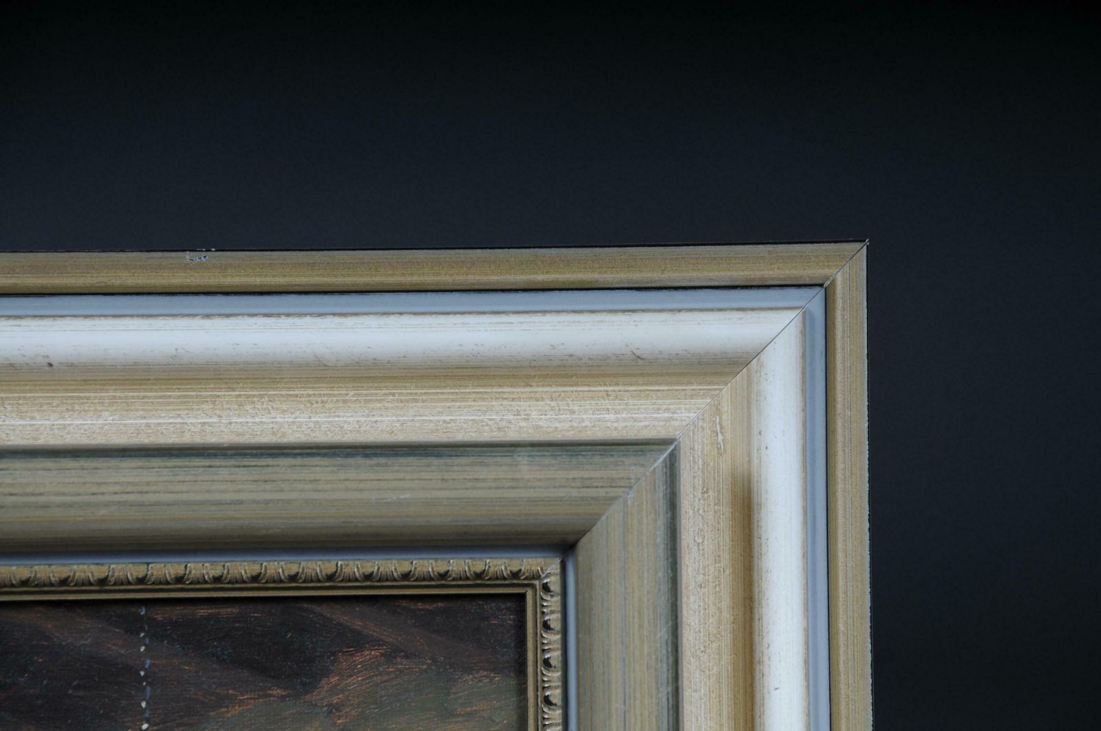 Oil Painting Lady At The Spinning Wheel, 20th Century photo furniture