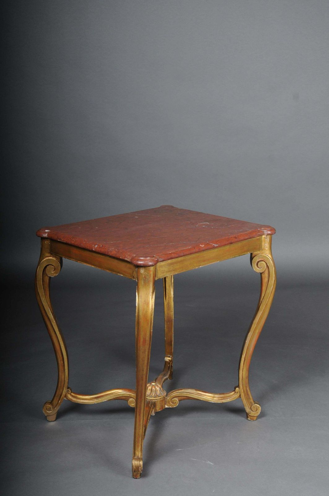 Classic French Side Table, Louis XV, Gold photo Furniture