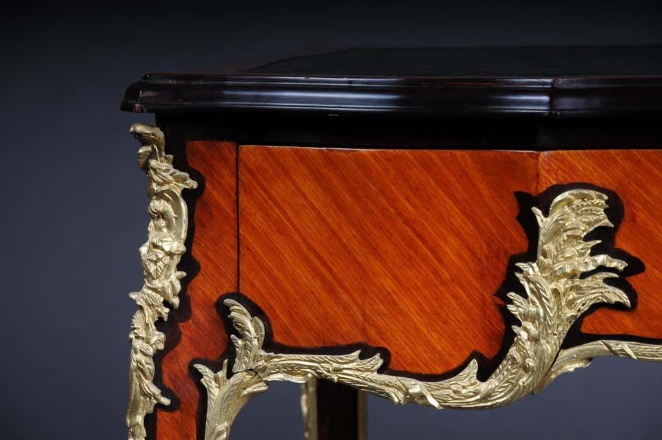 20th Century Louis XV Style French Bureau Plat Or Desk After Francois Linke photo 4786.0
