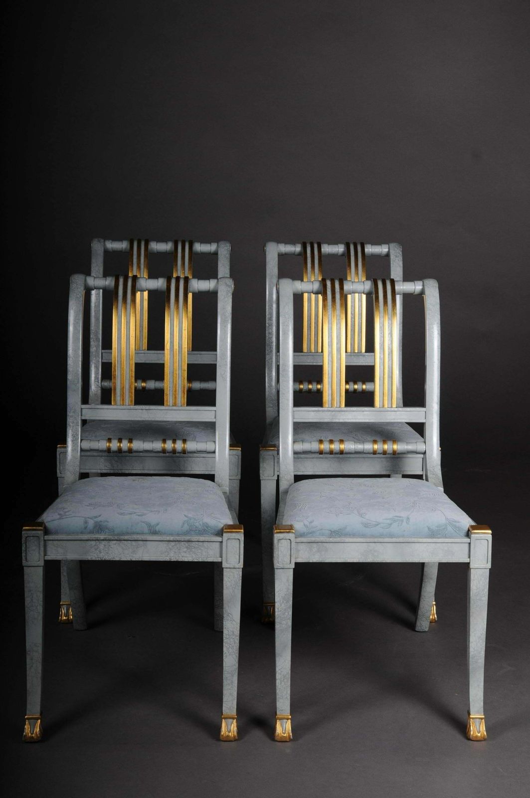 20th Century Set Of 4 Italian Designer Chairs, Wood photo Furniture