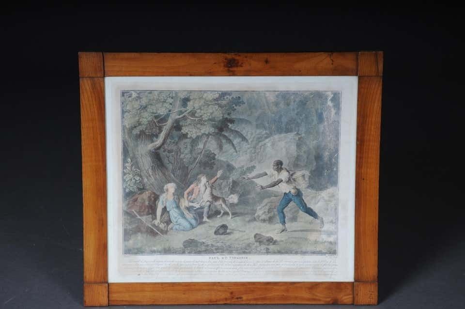 Set Of 6 Biedermeier Paintings Steel Engravings, Circa 1820 photo furniture