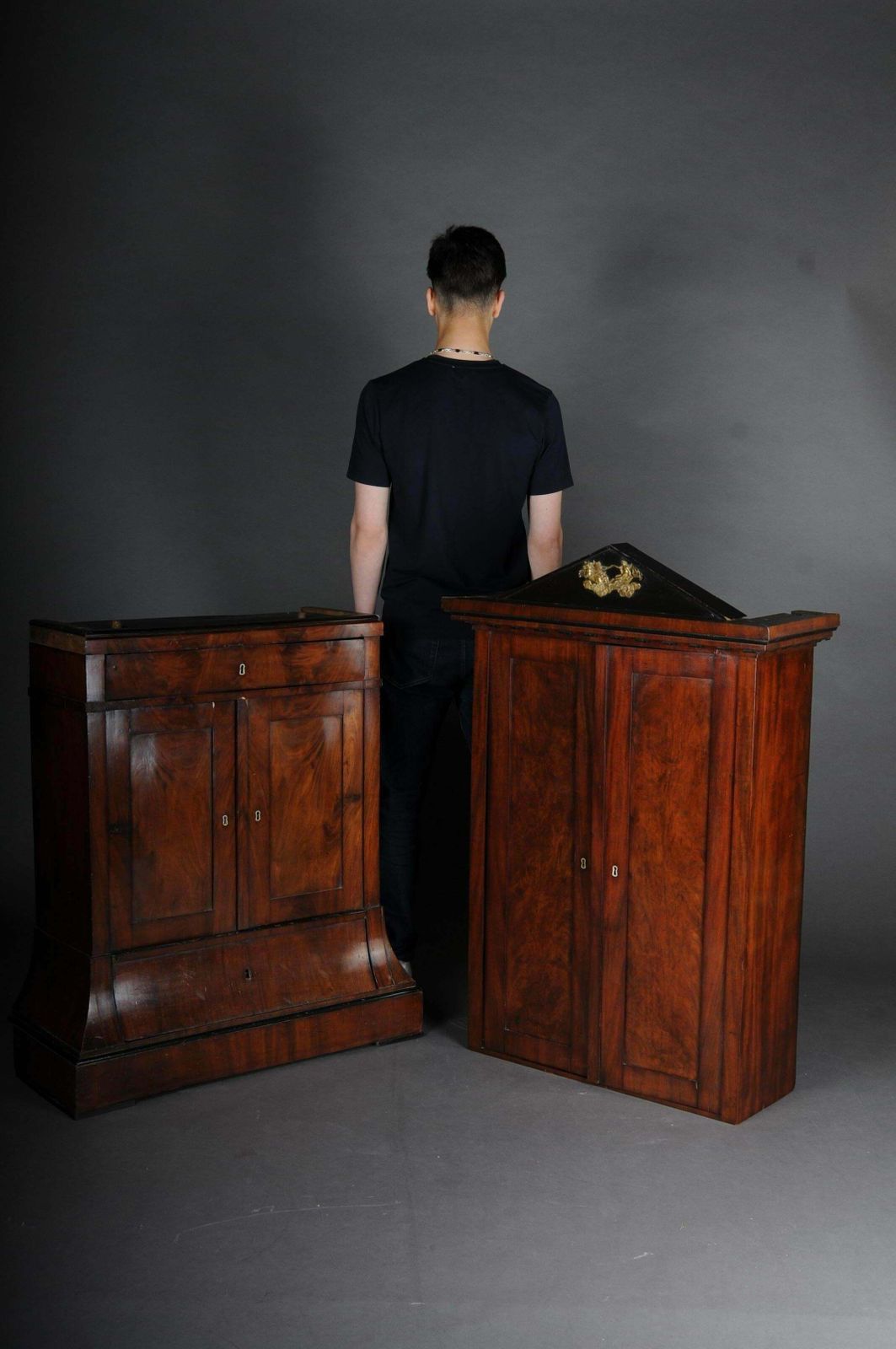 Museum Empire Cabinet / Writing Cabinet, Around 1800 photo for sale
