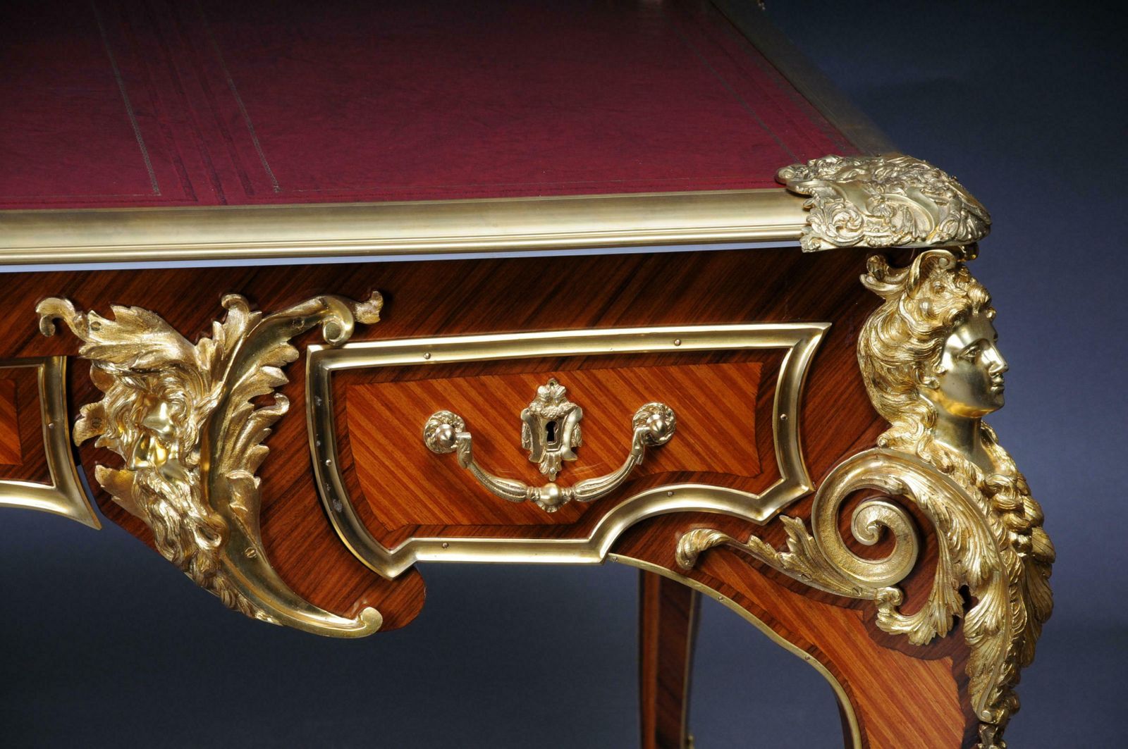 20th Century Bureau Plat Or Desk By The Model Of Andre Charles Boulle photo furniture
