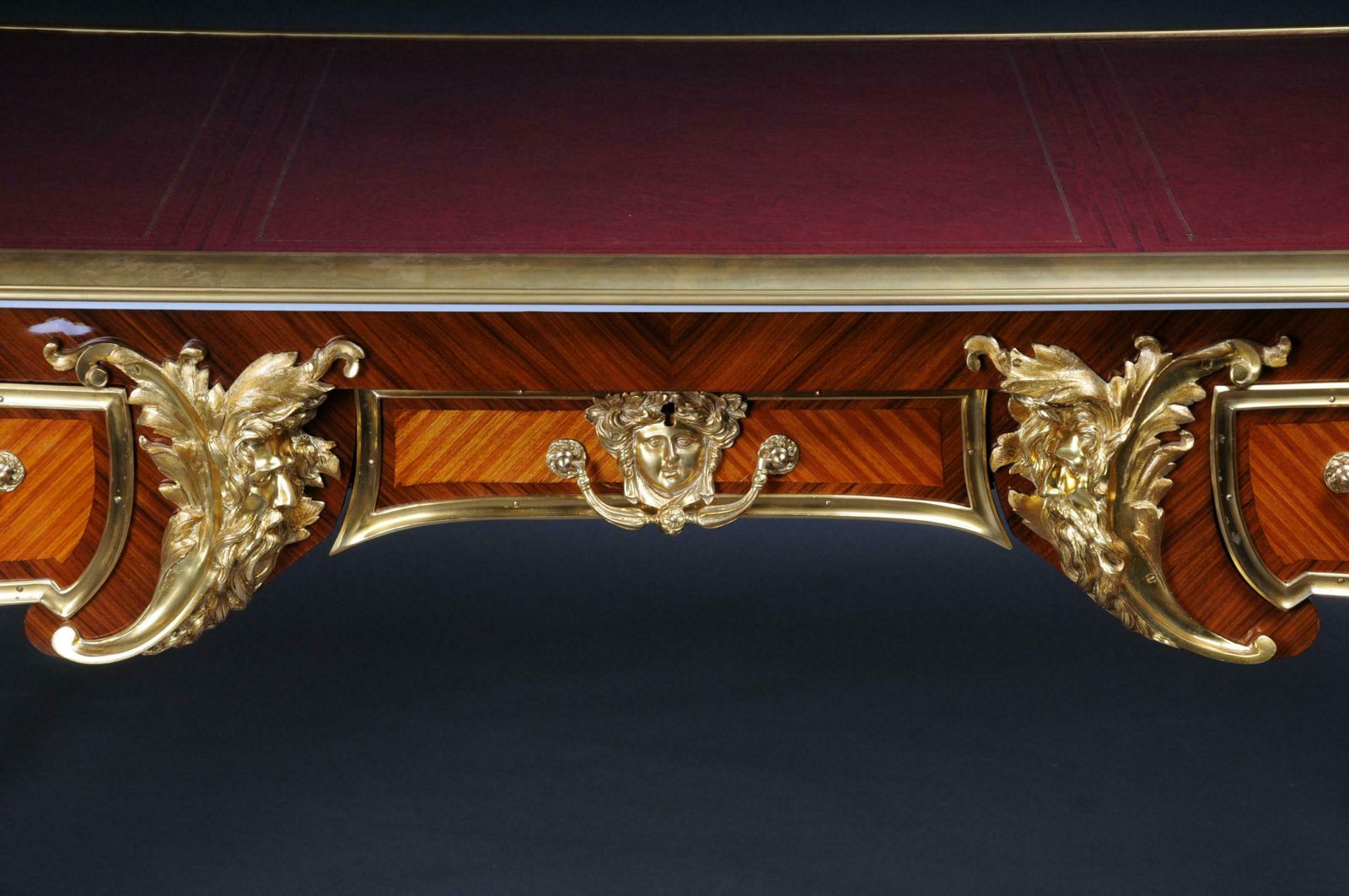 20th Century Bureau Plat Or Desk By The Model Of Andre Charles Boulle photo for sale