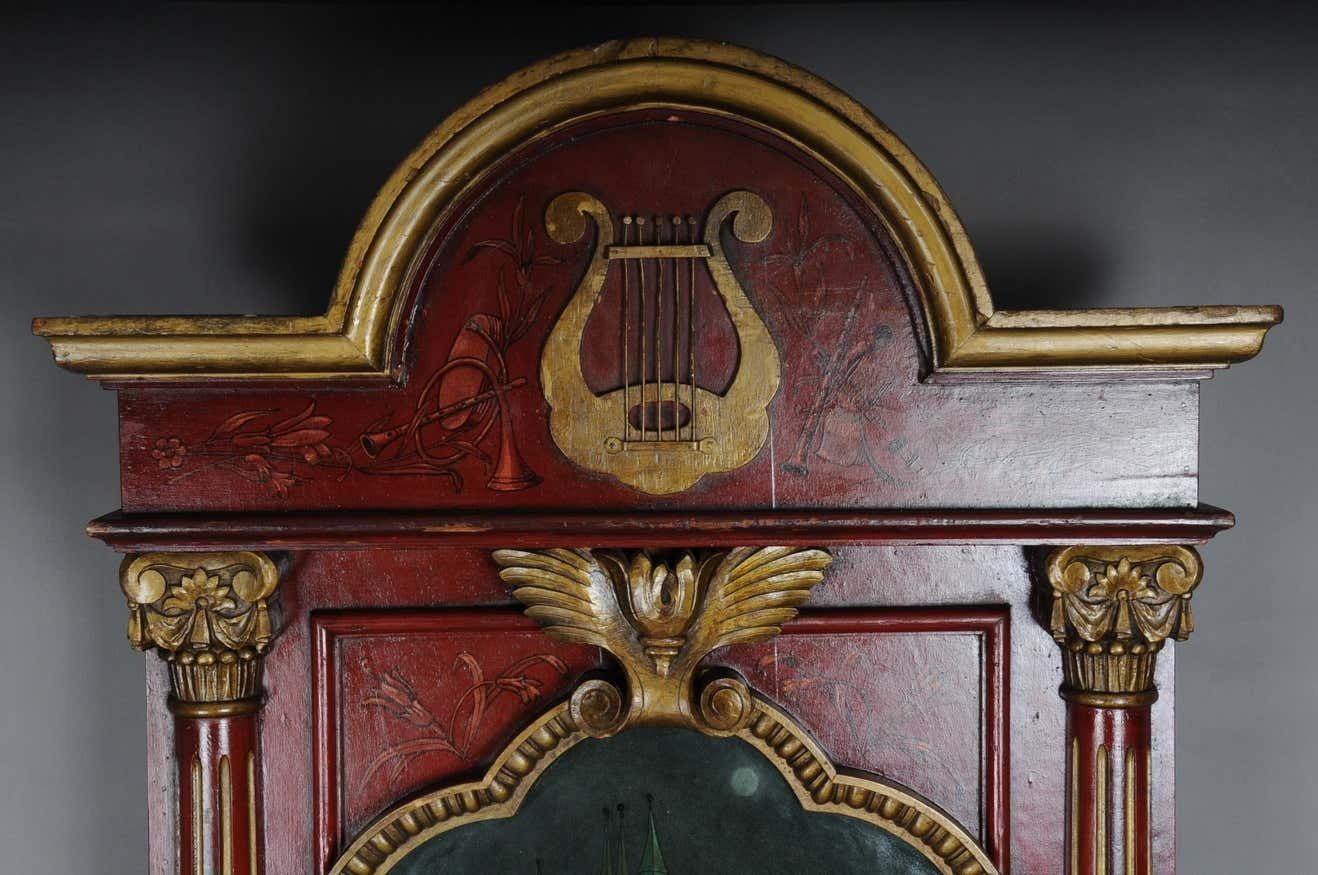 19th Century Exceptional Solitare Wall Decoration / Wall Covering With Painting photo furniture