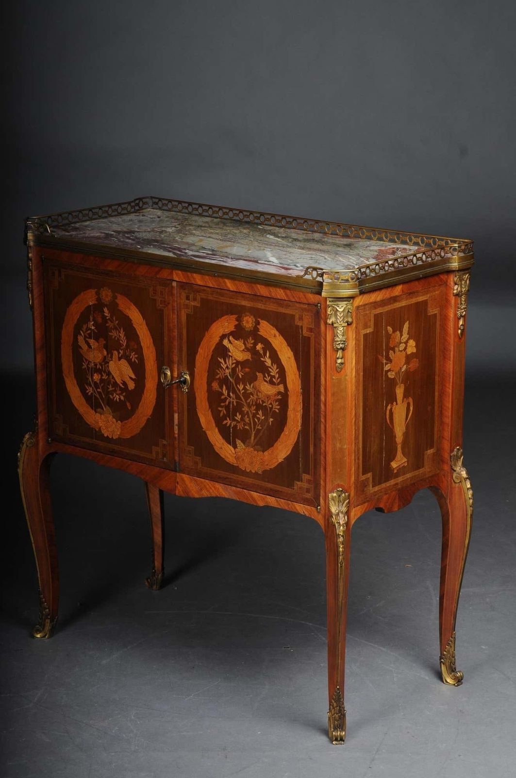 19th Century French Marquetry Chest Of Drawers Transition, Napoleon III, Circa 1870 photo Furniture