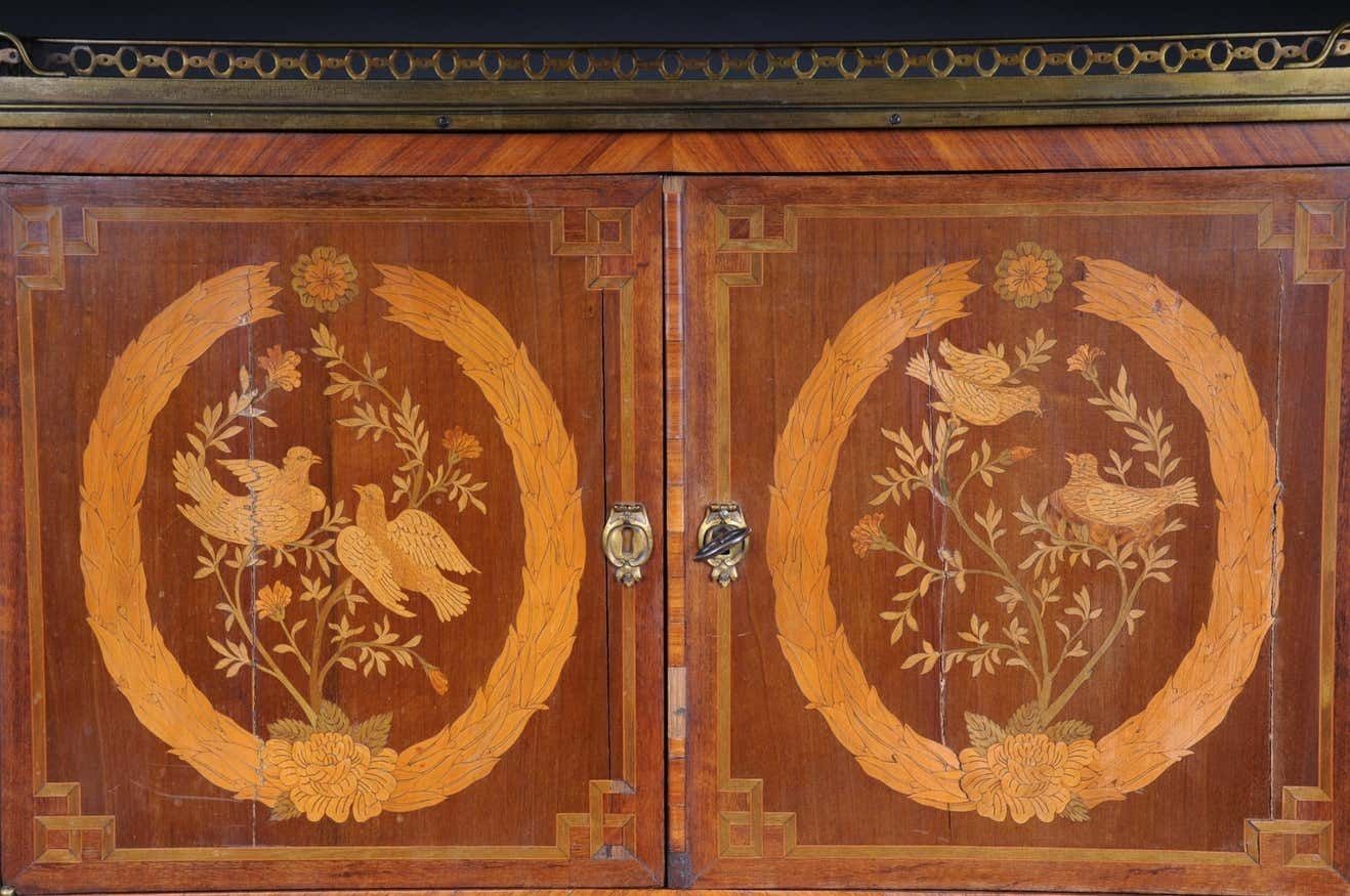 photo for sale 19th Century French Marquetry Chest Of Drawers Transition, Napoleon III, Circa 1870