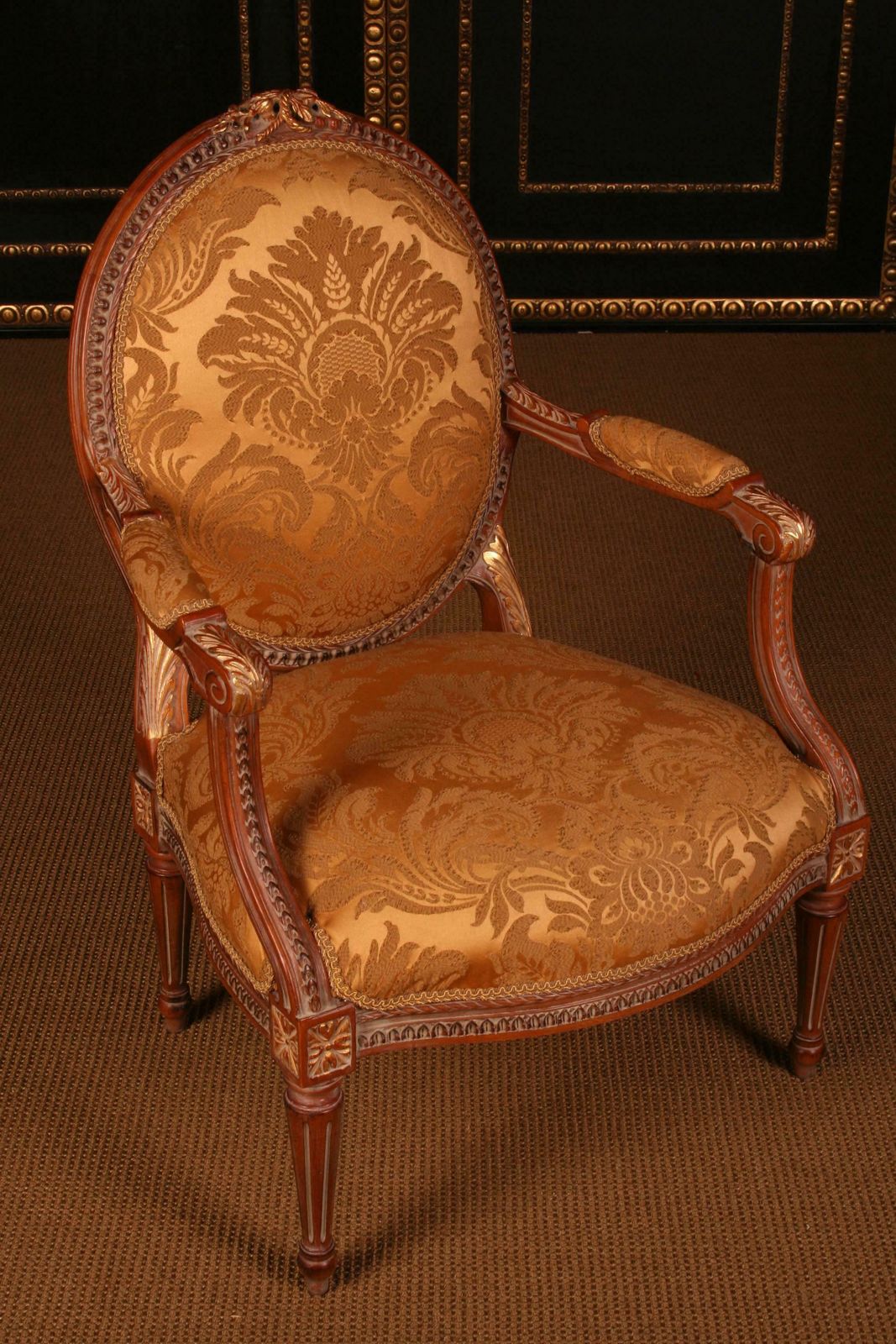 photo furniture 20th Century Louis Seize Style Wood French Seating Group Garniture
