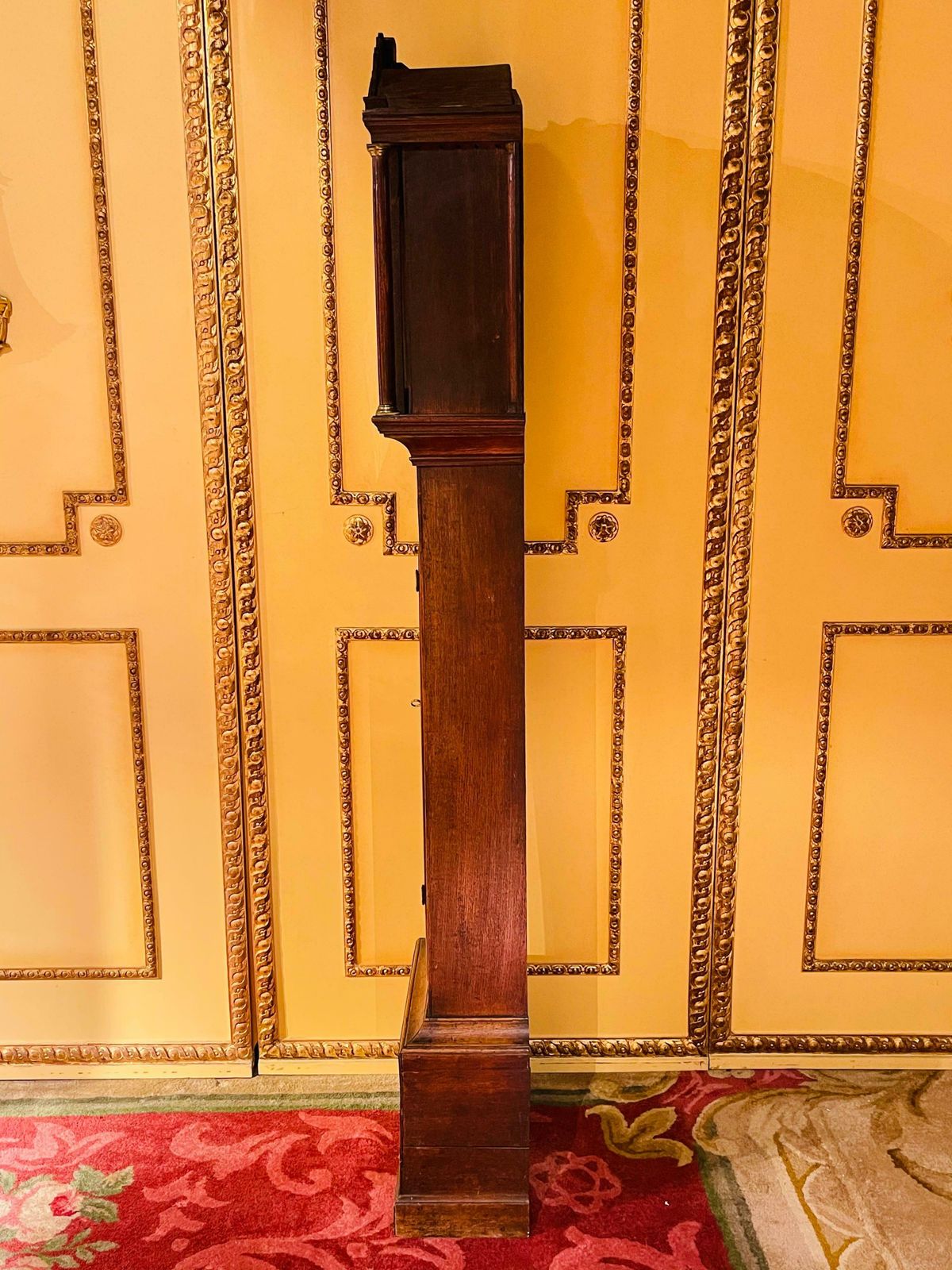 photo buy Beautiful Antique English Grandfather Clock Oak 19th Century