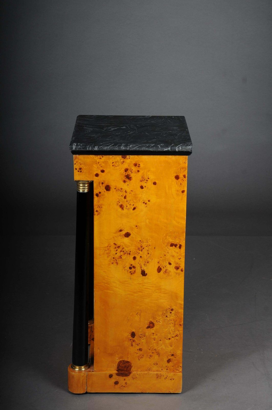 Classic Bedside Table, Side Table In Biedermeier Style, Maple Root L photo buy