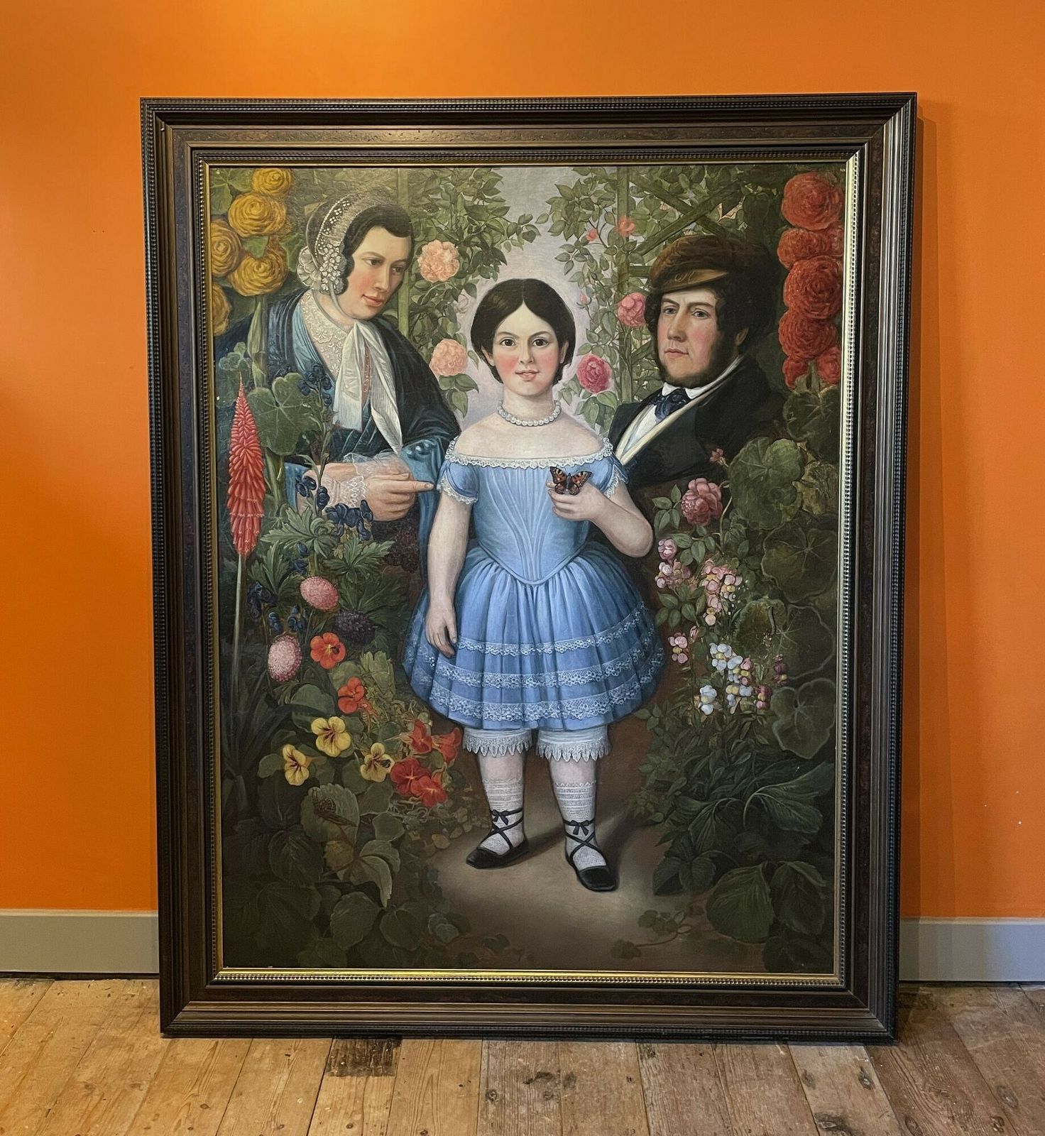 In Memoriam Portrait Painting Of A Family Group 1856 photo furniture