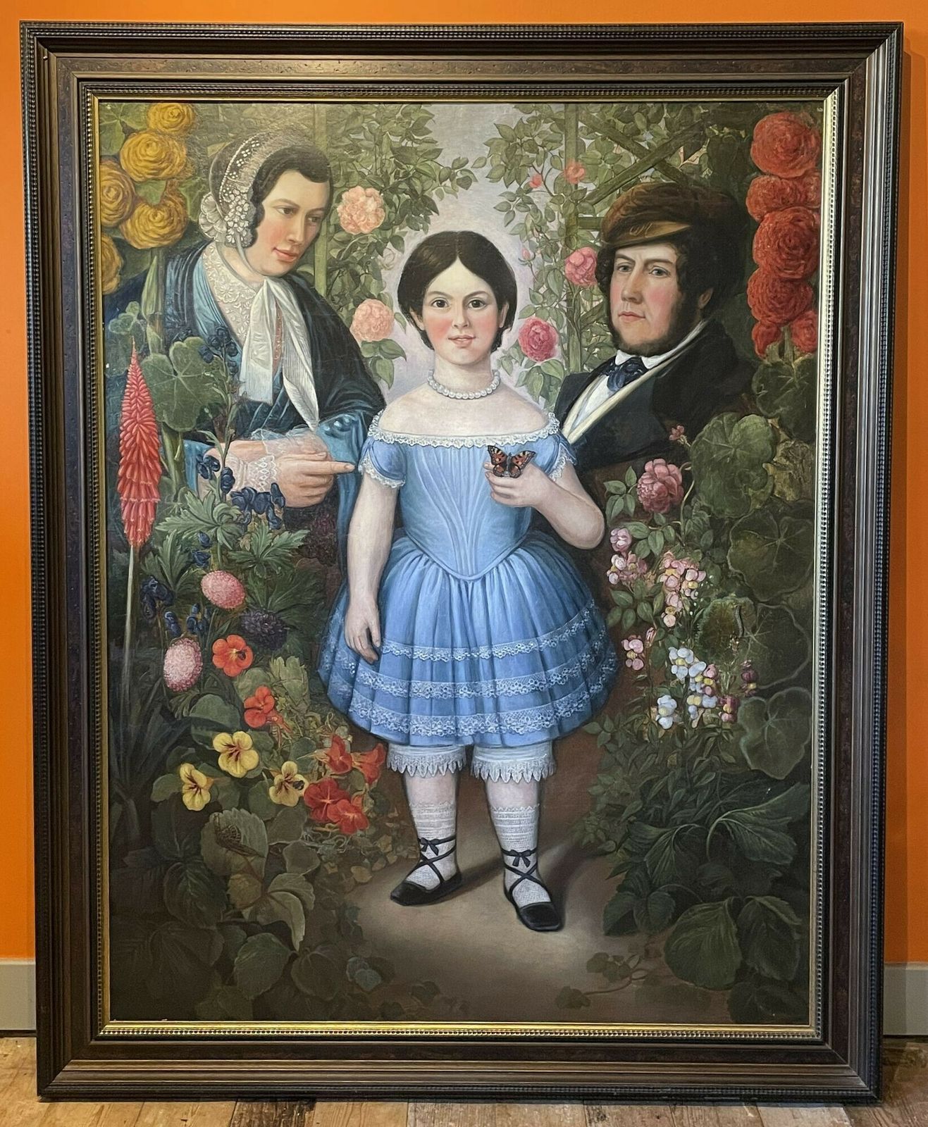 In Memoriam Portrait Painting Of A Family Group 1856 photo for sale