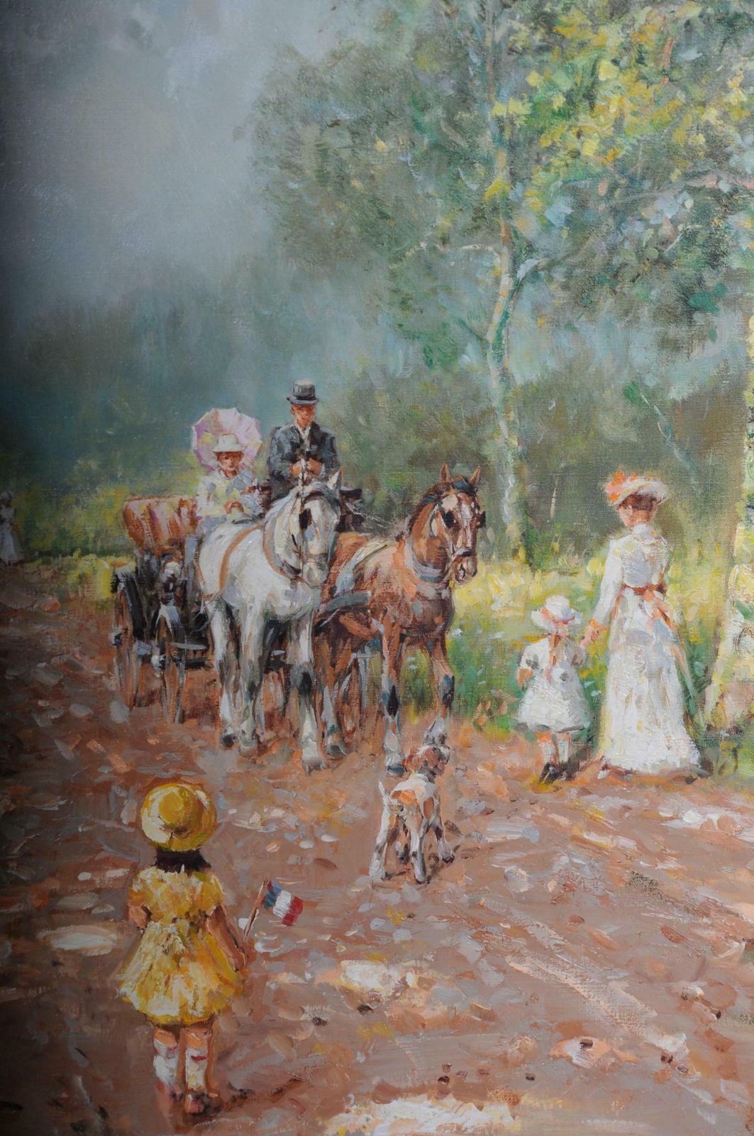 Impressionist Café Landscape France 20th Century photo buy