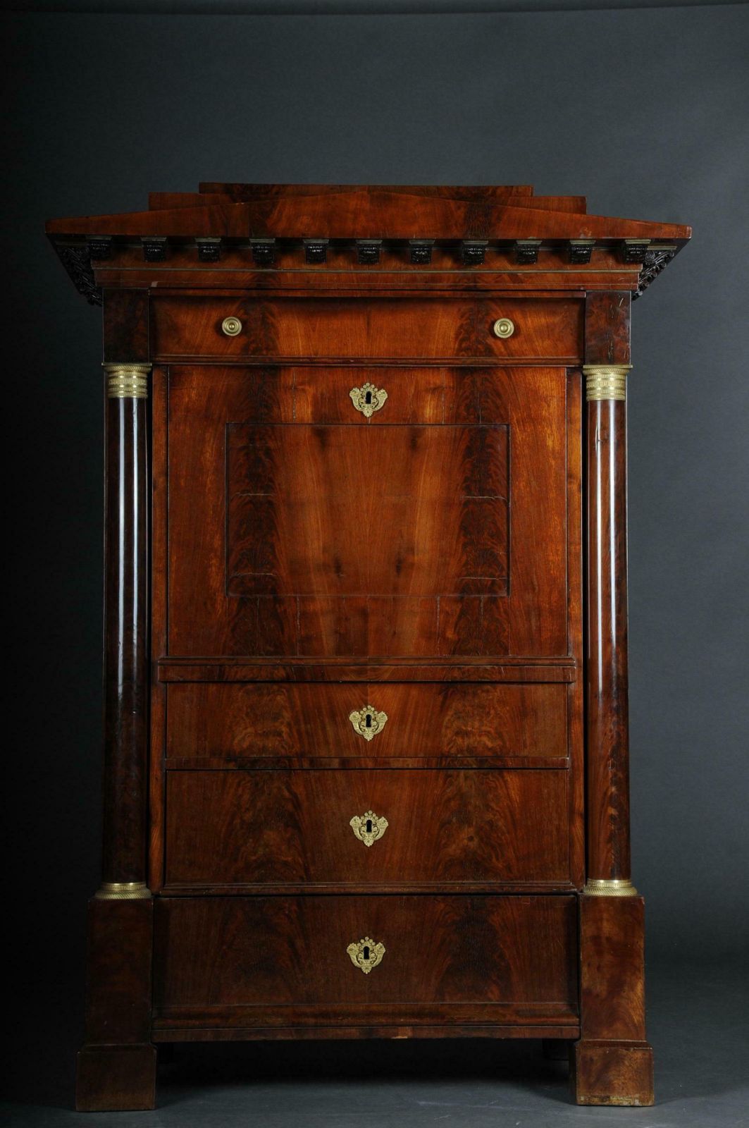 Museum Biedermeier Secretary Signed By Adolph Friedrich Voigt Circa 1825 photo furniture