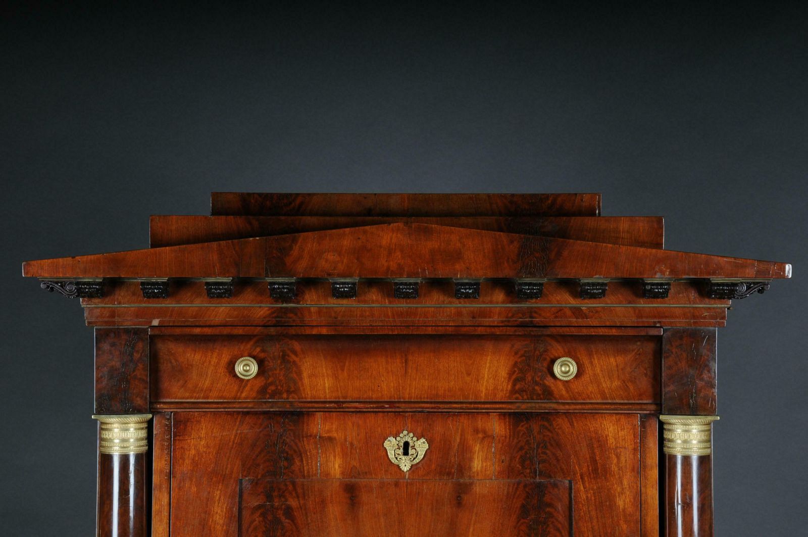 Museum Biedermeier Secretary Signed By Adolph Friedrich Voigt Circa 1825 photo for sale