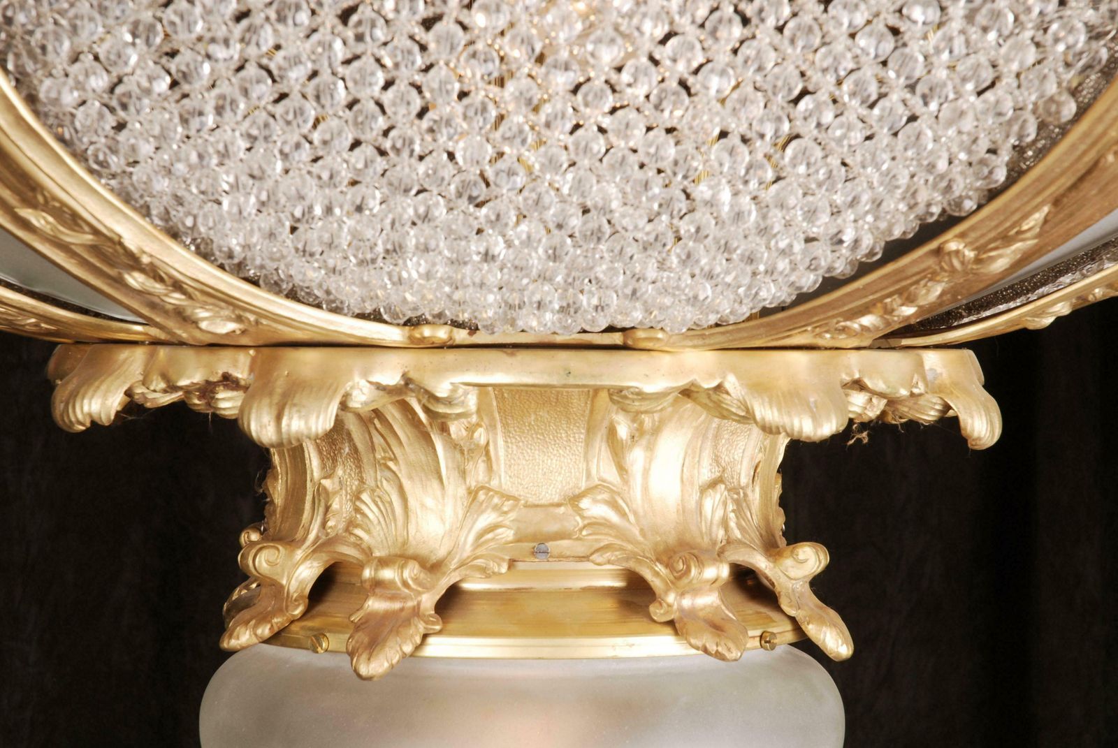 photo furniture 20th Century Louis XV Style Cast Bronze Candelabra Chandelier