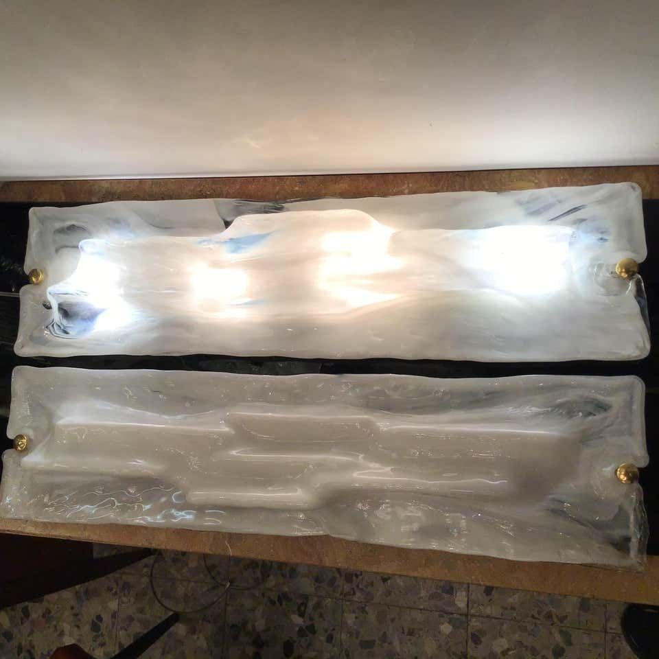 photo furniture Venini “ Toni Zuccheri “ Sconces Murano Glass Brass Metal 1955 Italy