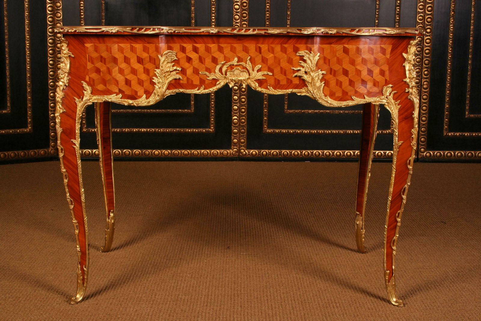 photo for sale French Bureau Plat In Louis XV Style After Francois Linke