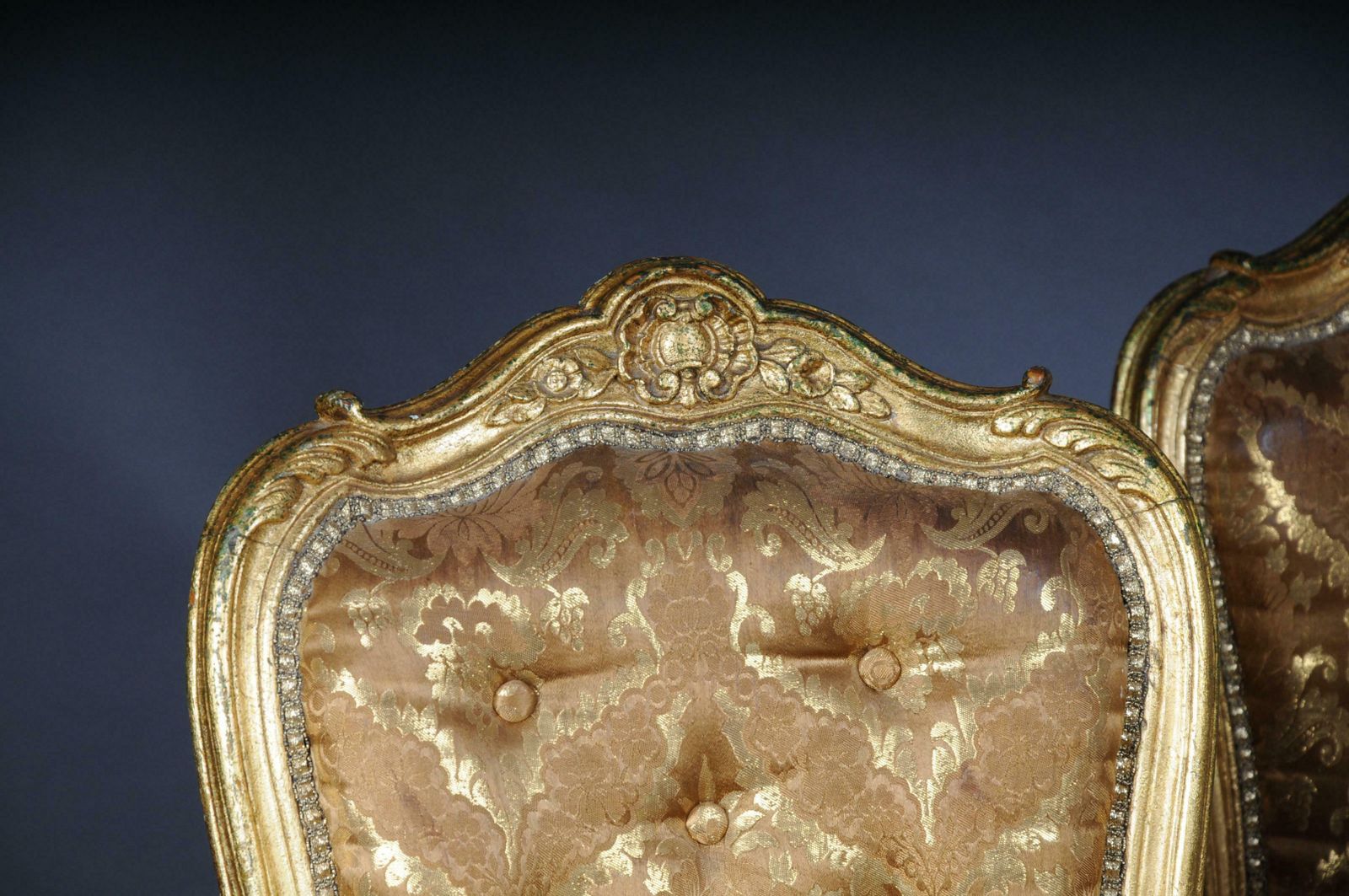 photo for sale French Salon Chairs From The Bellevue Palace In Berlin, Gold From 1890