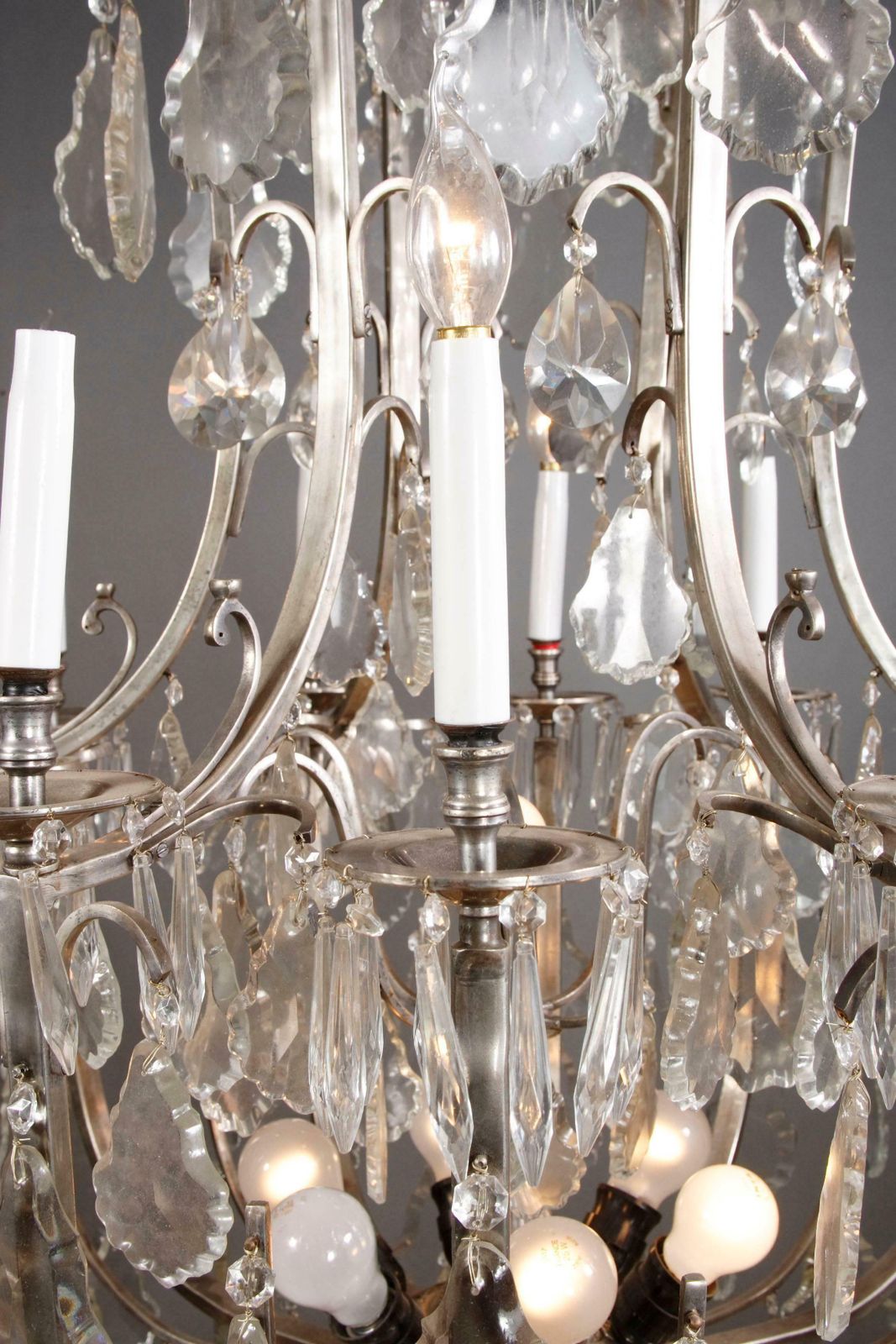 20th Century French Curved Light Arms Chandelier photo furniture