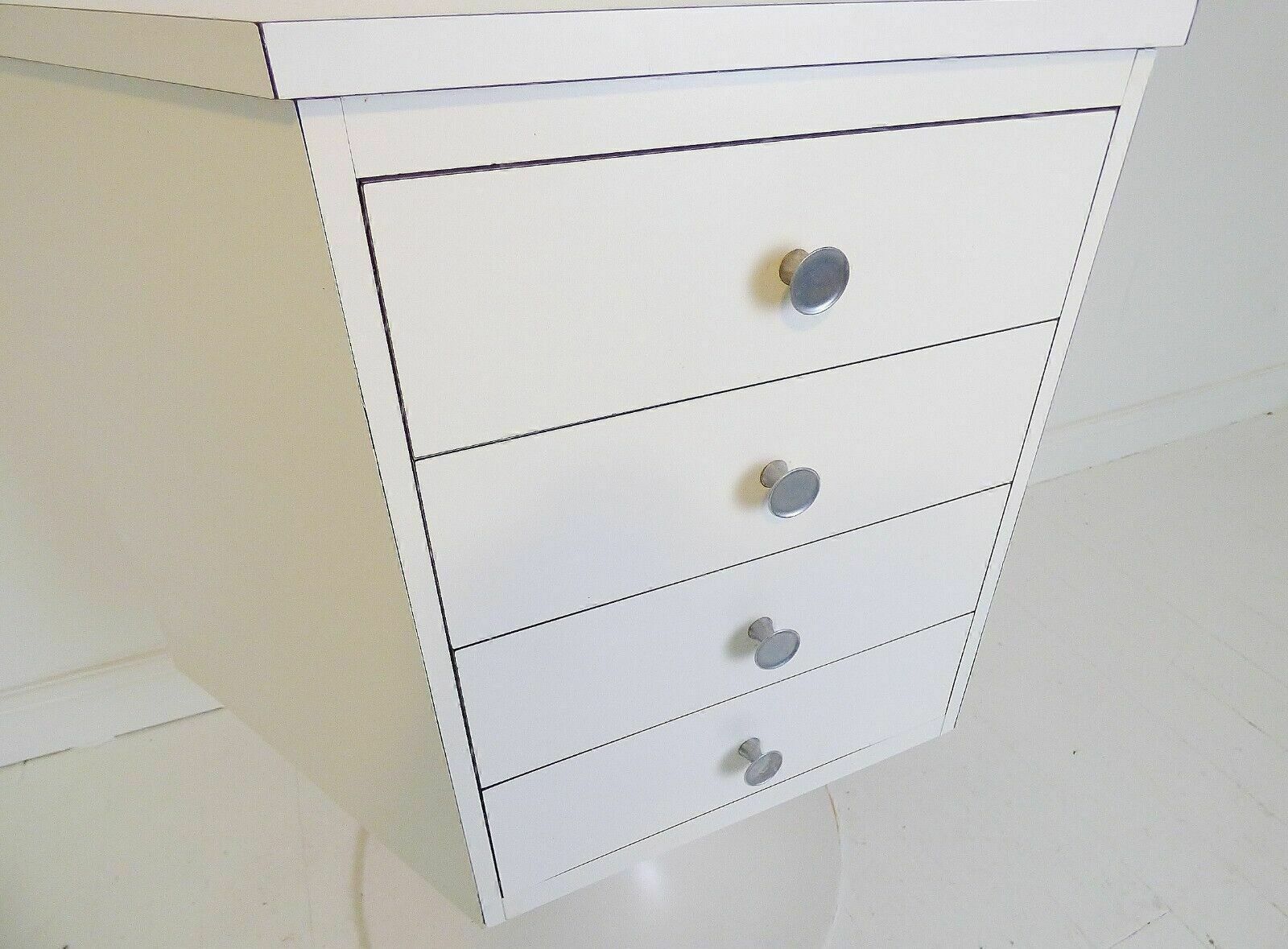 Stunning Vintage Space Age Hexagonal Tulip Chest Of Drawers photo for sale