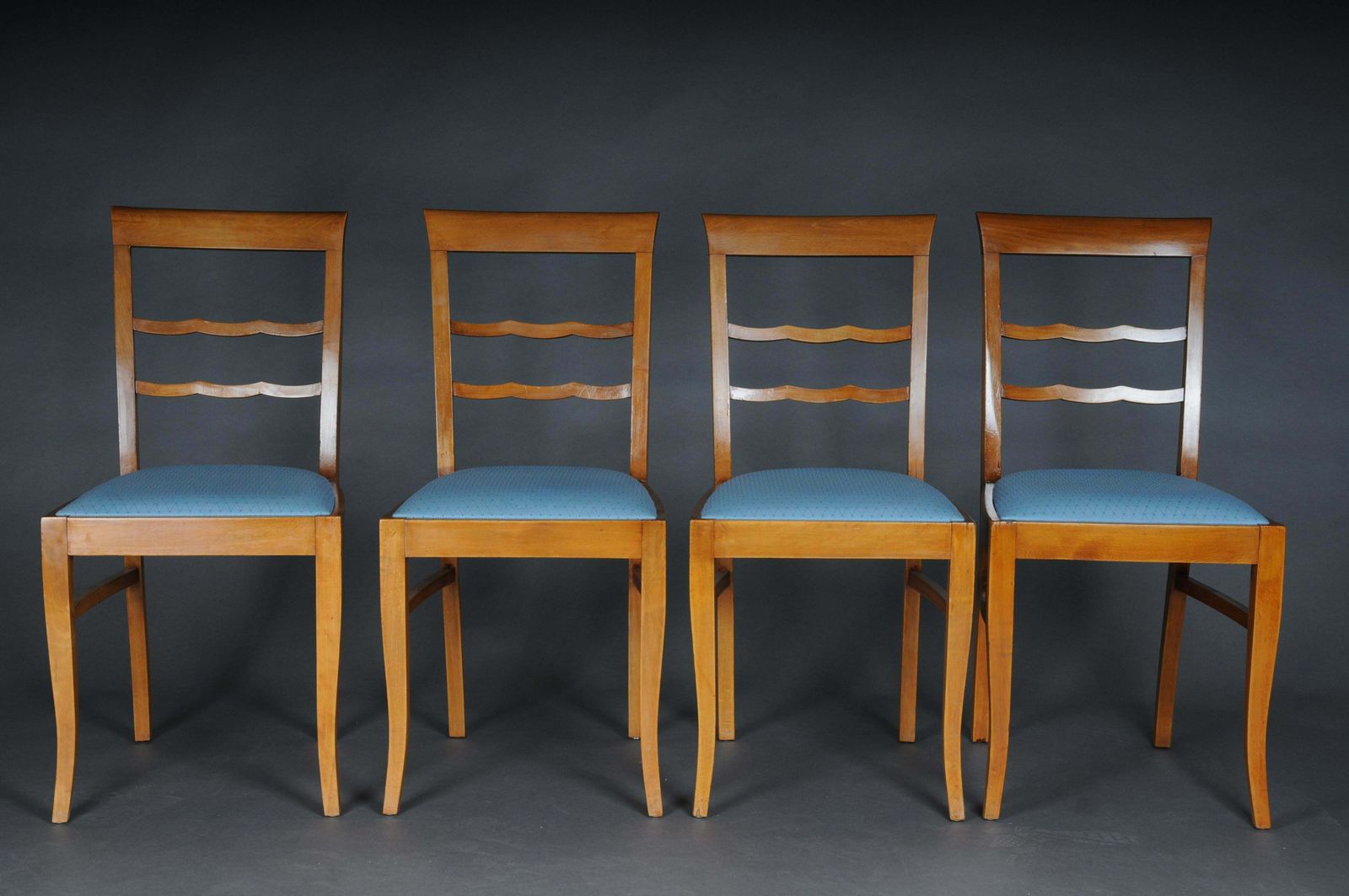 20th Century Set Of 4 Biedermeier/Art Deco Chairs, Birch photo furniture