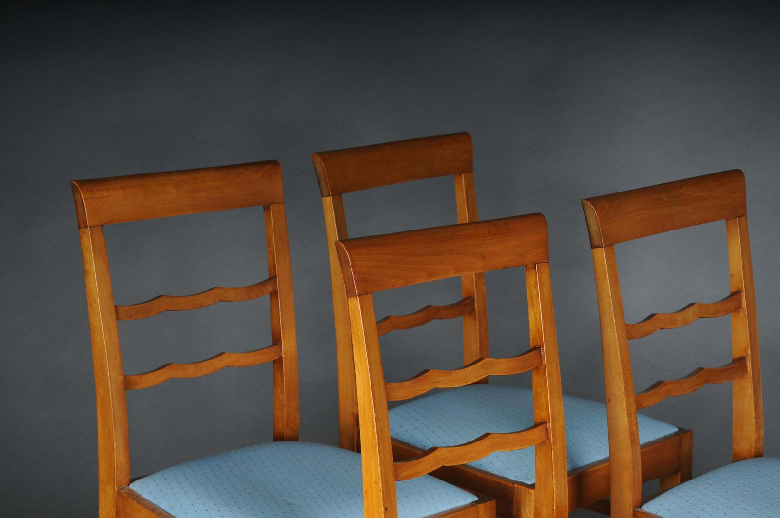 20th Century Set Of 4 Biedermeier/Art Deco Chairs, Birch photo vinterior