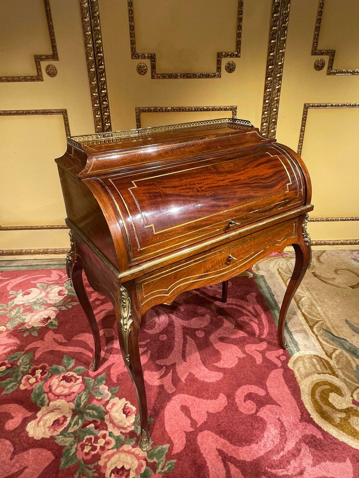 Unique French Roll Up Secretary/Desk In The Transition Style From Around 1890 photo vintage