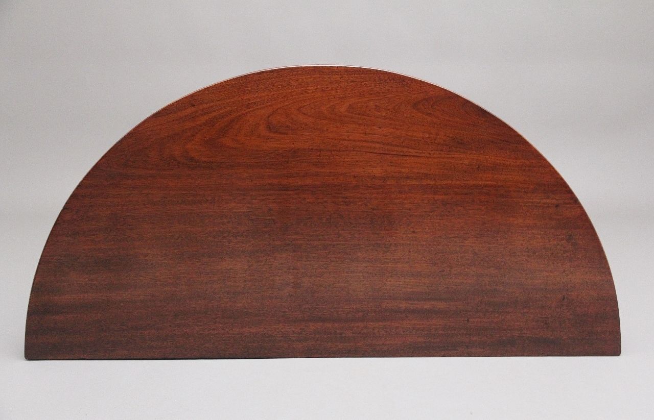 19th Century Mahogany Demi Lune Console Table photo 880.0
