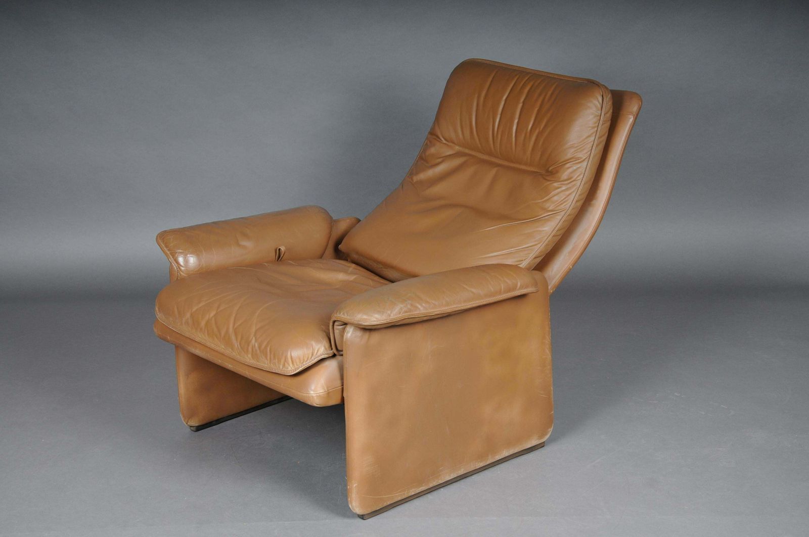 Ds50 De Sede Lounge Chair Set, Switzerland, 1970s, Leather Brown / Beige photo buy