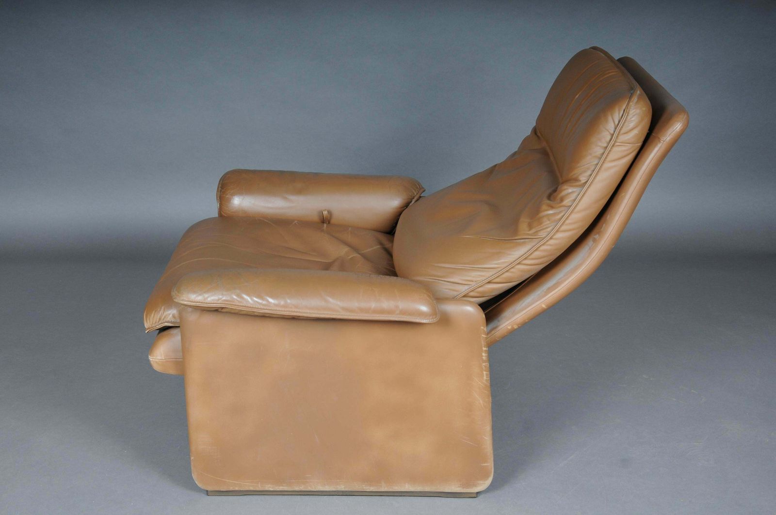 photo for sale Ds50 De Sede Lounge Chair Set, Switzerland, 1970s, Leather Brown / Beige