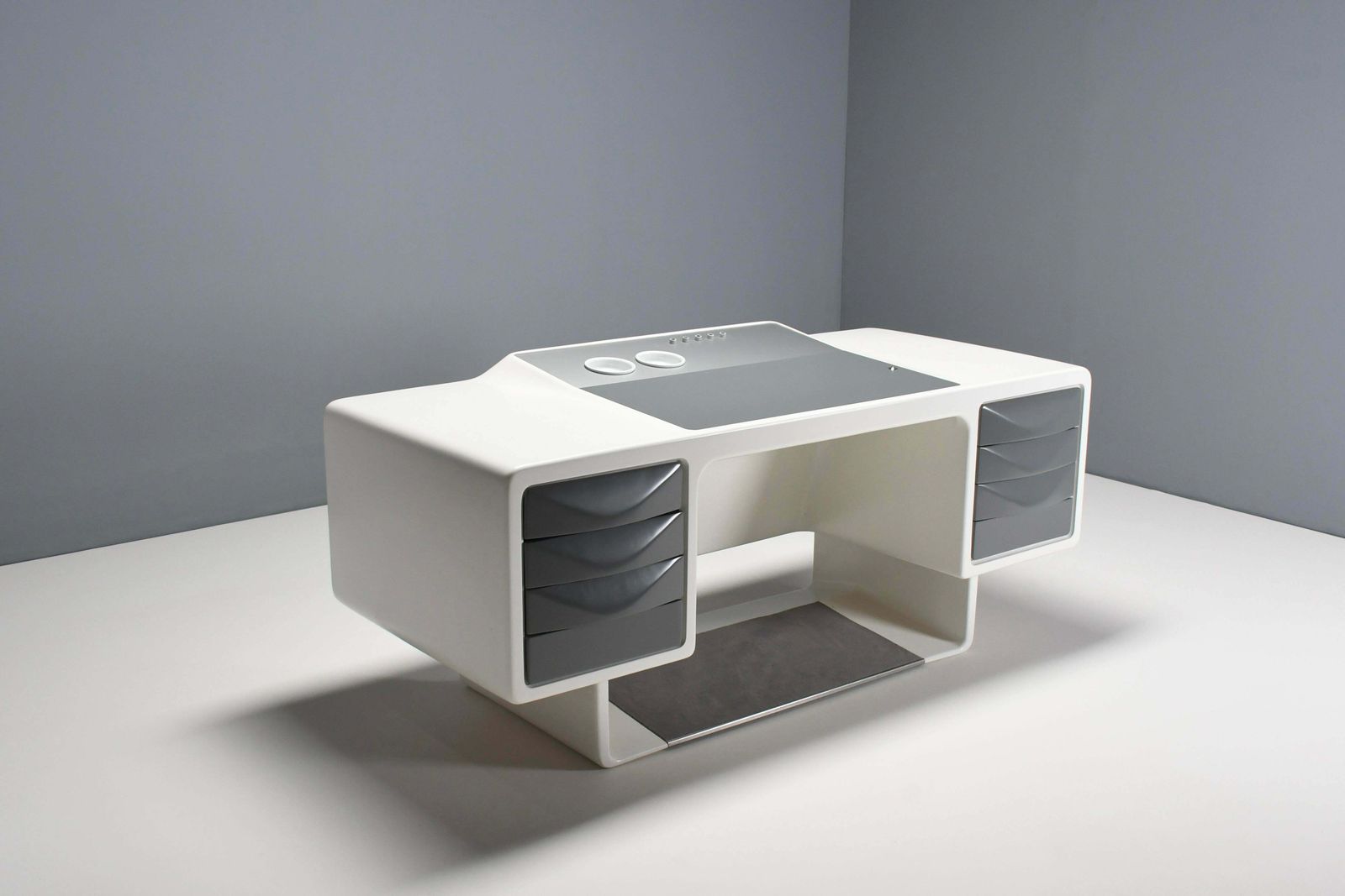Rare Fibreglass Directors Desk By Ernest Igl For Wilhelm Werndl, 1970s photo for sale