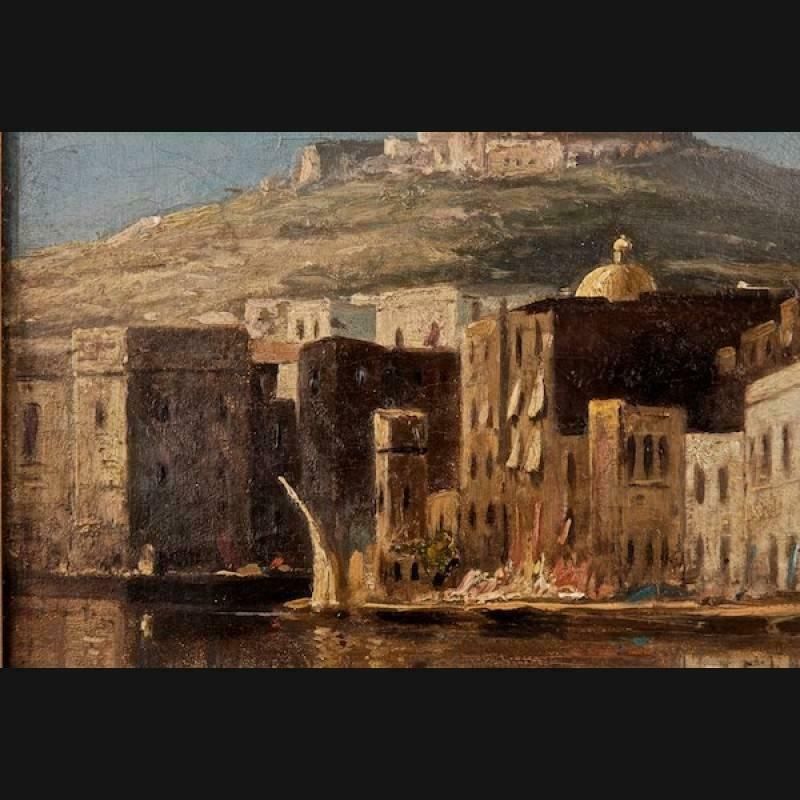 19th Century Romantic Style Oil Painting Summer / P. Svedomsky / Russian Painter photo for sale