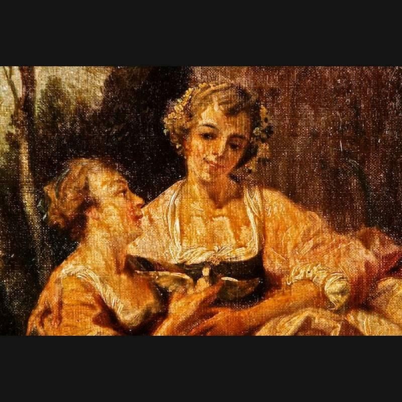 19th Century Baroque Style Painting Josef Mariano Kitschker photo furniture
