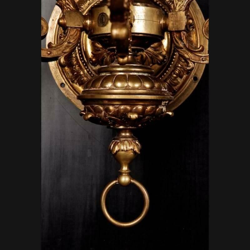 photo furniture 19th Century Louis XIV Style Bronze Pair Of Wall Lights