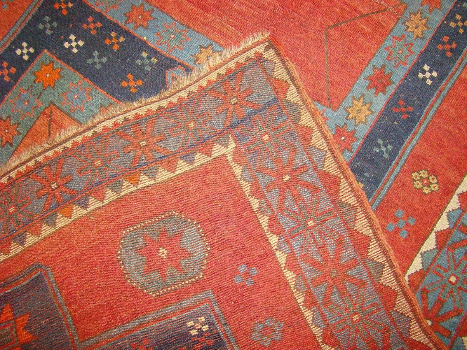 19th Century Antique Kazak, 1800s photo vintage