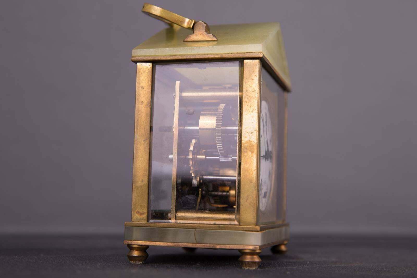 19th Century Neoclassical Bronze French Travel Watch Travel Alarm Clock photo buy