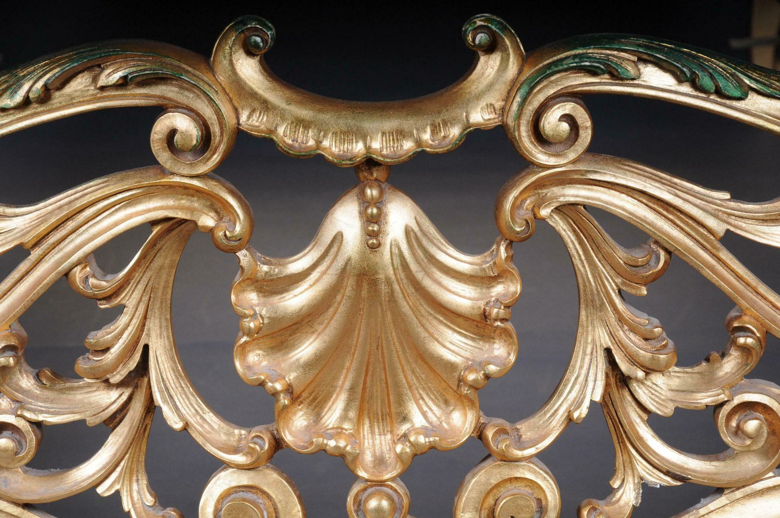 20th Century Antique French Louis XV Bed, Gold, Rococo photo Furniture