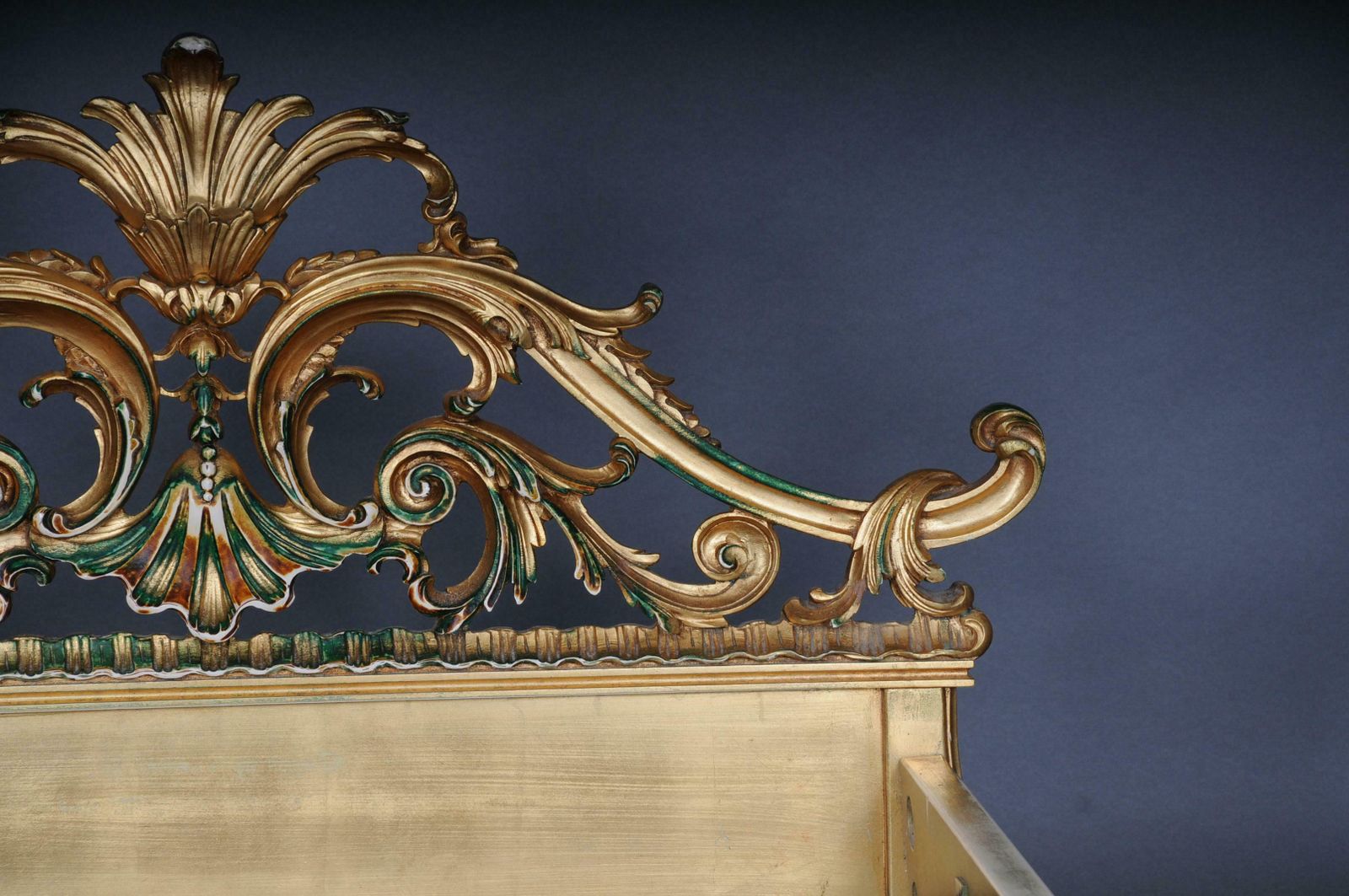 20th Century Antique French Louis XV Bed, Gold, Rococo photo buy