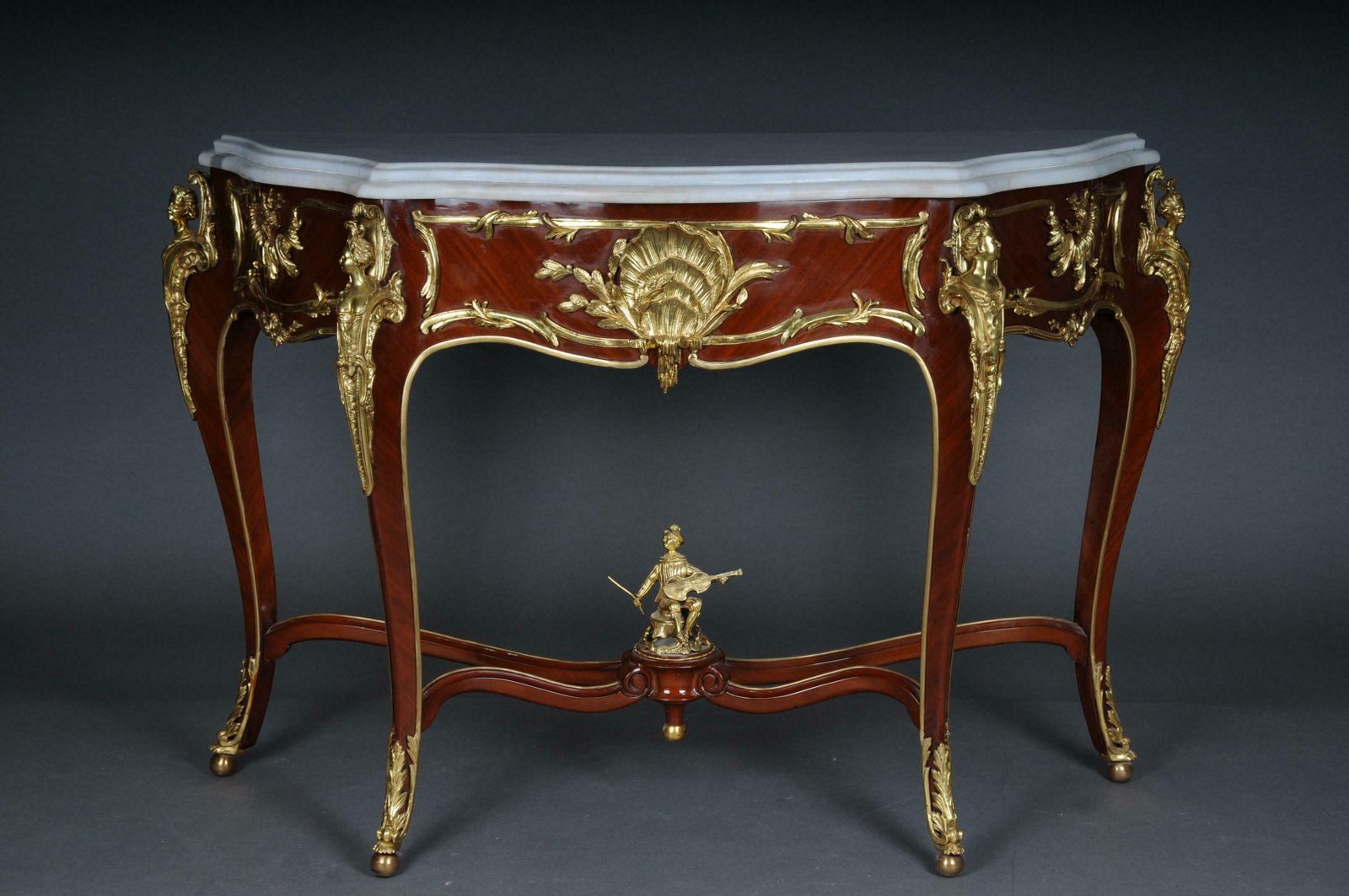 Impressive Console/Sideboard In The Louis XV After Francois Linke, Paris photo for sale