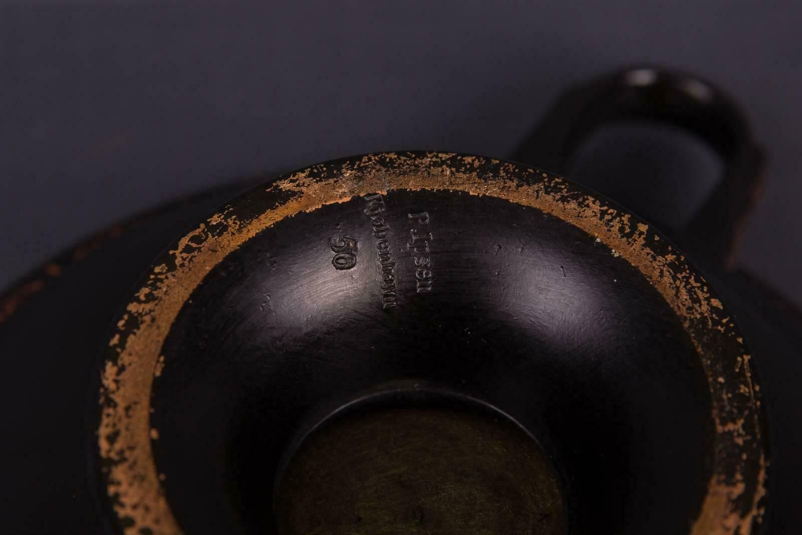 photo furniture 19th Century Antique Tin Vase From Ipsen, Kjobenhavn, Danish