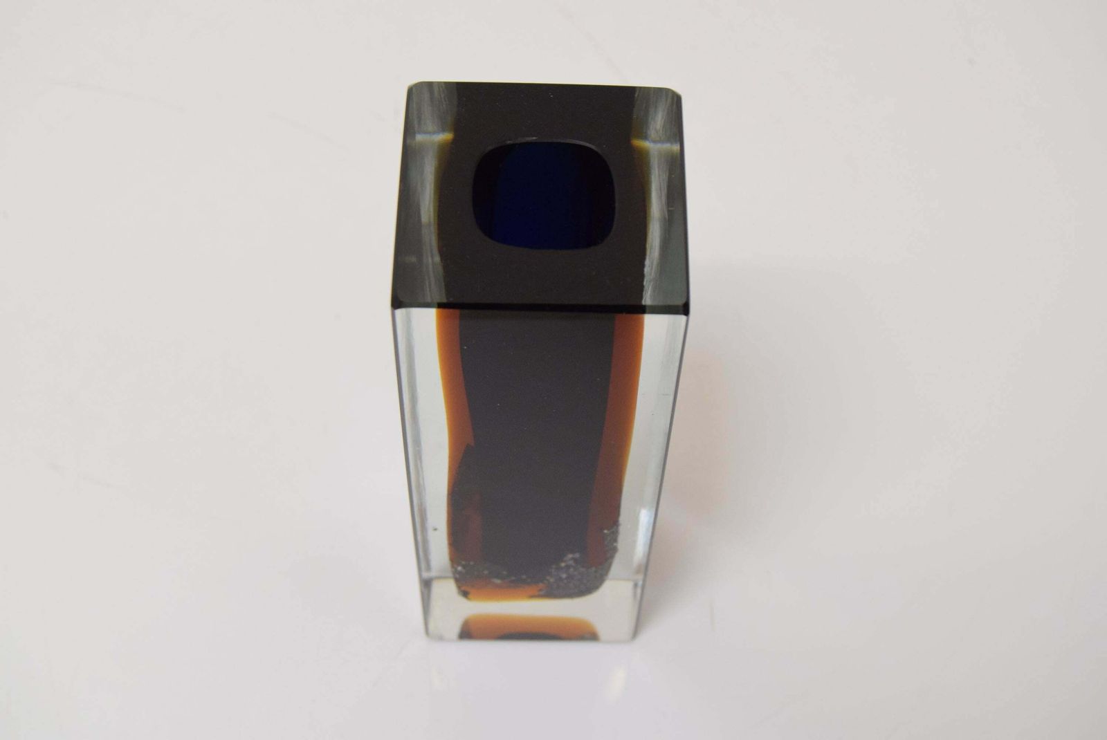 Home Decor Rare Vintage Cut Vase,Designed By Pavel Hlava,"Night Sky",1950's. photo