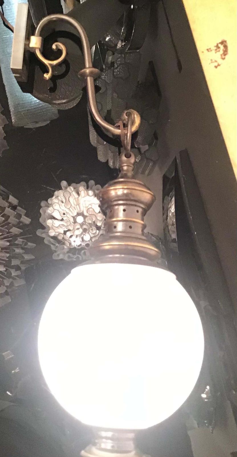 photo vinterior Azucena Luigi Caccia Dominioni Sconce Brass Glass 1950 Italy