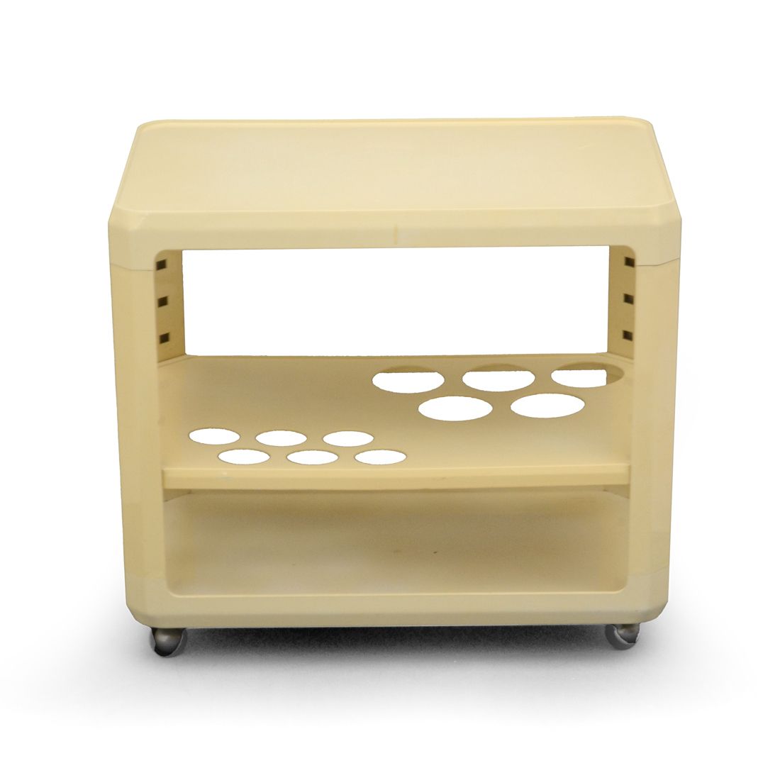 White Bar Trolley By Alberto Rosselli For Kartell, 1970s