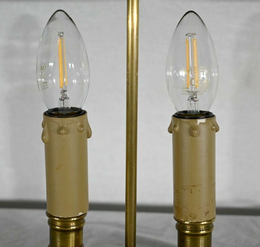 photo furniture Small Brass Bouillotte Lamp   Late 19th Century